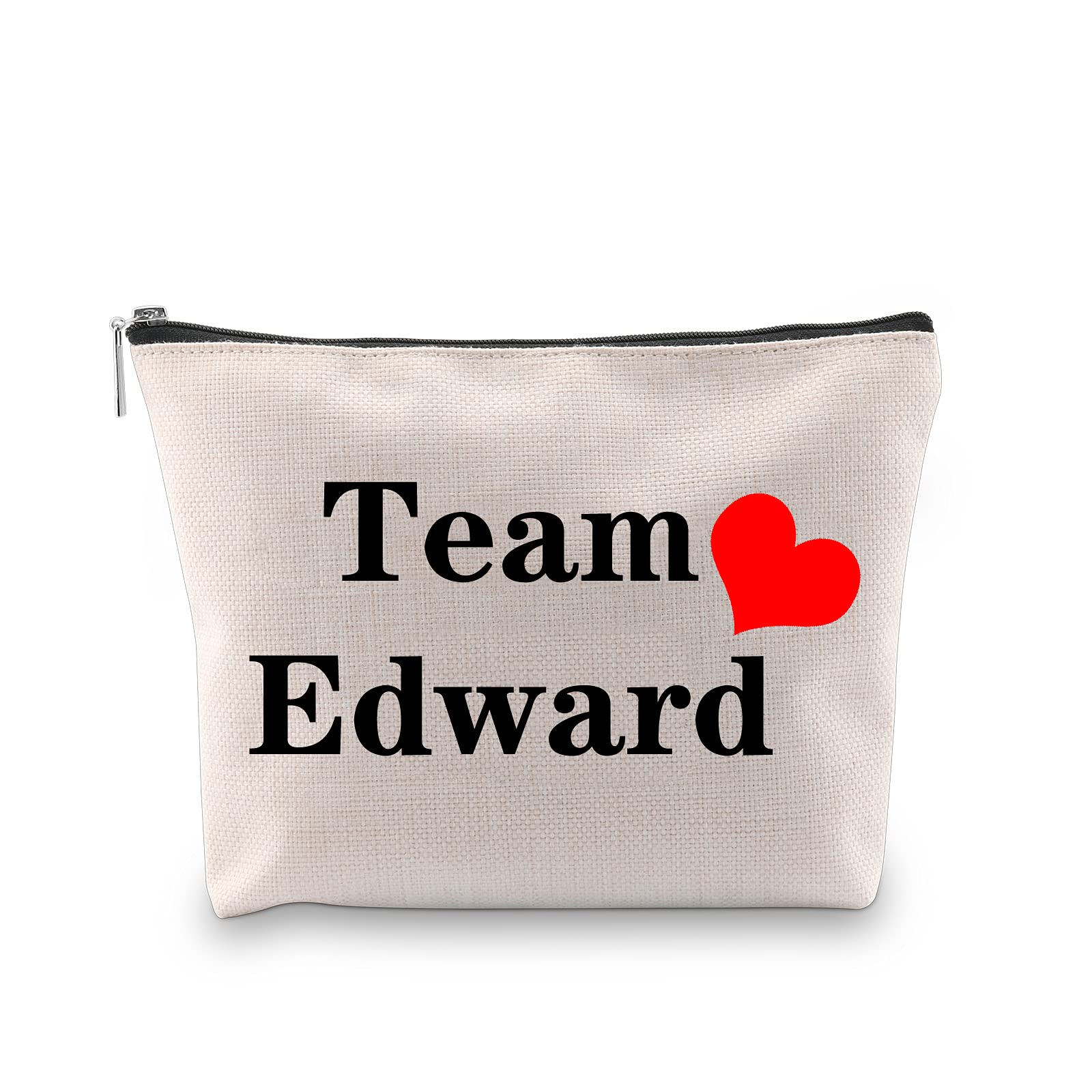 BLUPARK Vampire Lover Gift Team Edward Cosmetic Bag Twilight Fans Gift, Team Edward, Cosmetic Bag, Travel/On-the-go makeup storage, Red