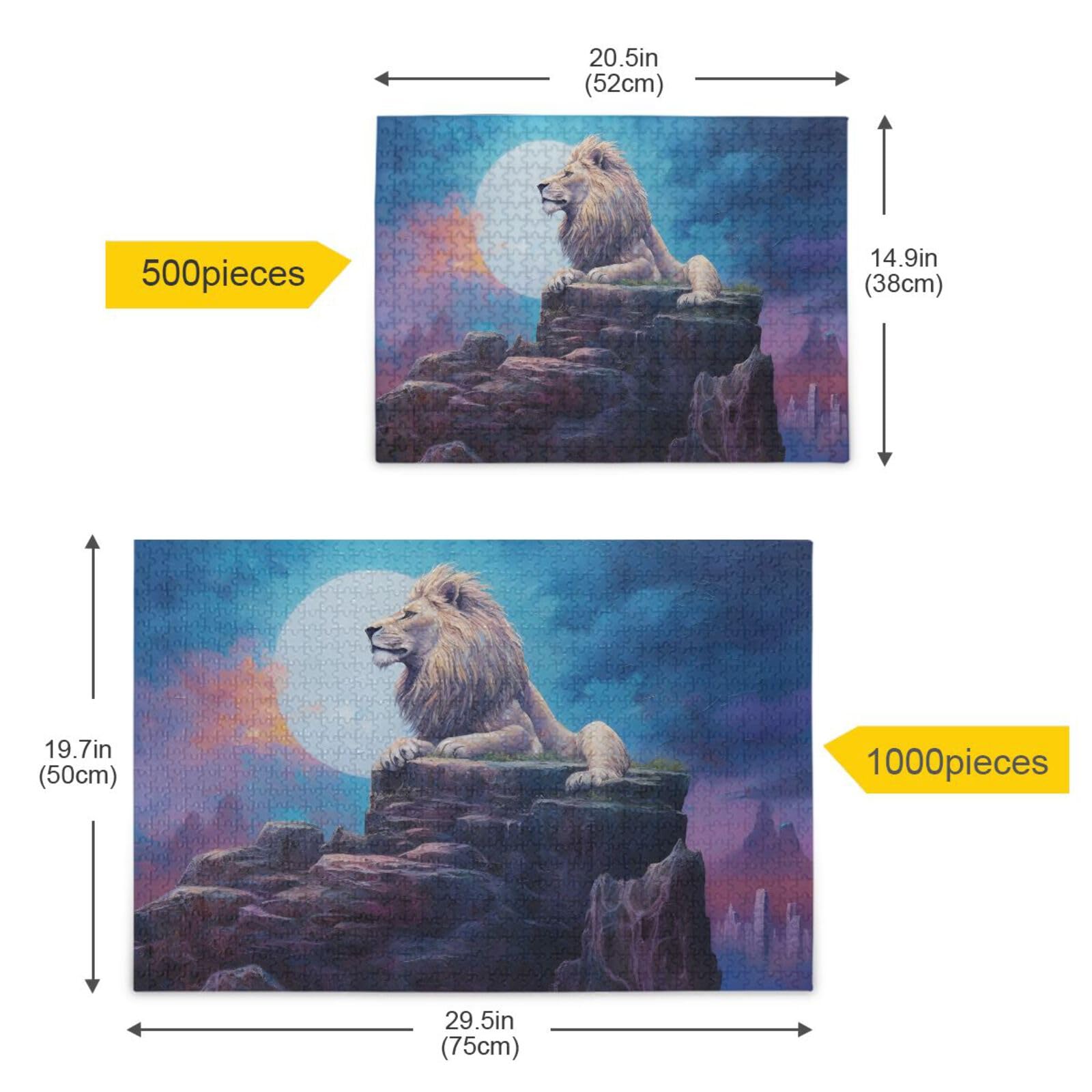 ●Nubian Kingz Amazon.com: KYZSXZ Fantasy Lion Jigsaw Puzzle for Adults