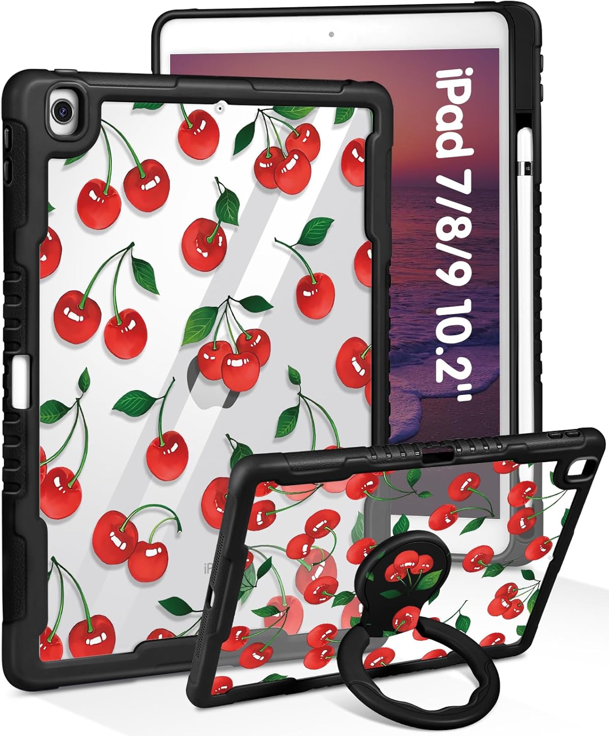 Uppuppy for iPad (A16) 11th Generation 11 Inch 2025 Case, for iPad 10th Generation Case 2022 10.9 Inch - Women Girls Cute with Pencil Holder & Stand Clear Dogs Kawaii Funny Girly Protective Hard Cover