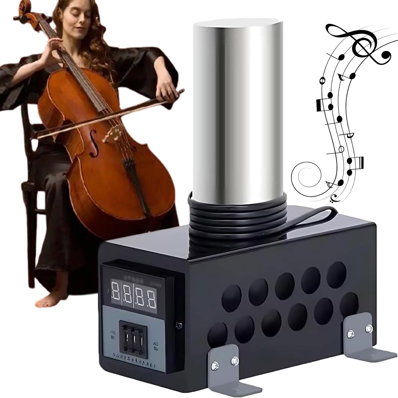 Biegeleisen für Gitarre, 600 W, Instrument zum Biegen von Cellos, verstellbar von 0 bis 280 °C, mit digitalem HD-Display, für Gitarren und Cello (B)