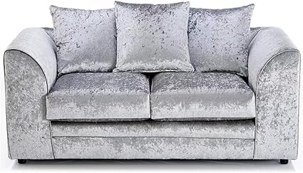 Crushed velvet two seater sofa Clearance