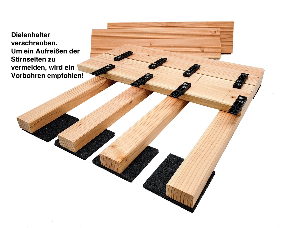 My Plast Entretoises de terrasse - 750 supports sans vis
