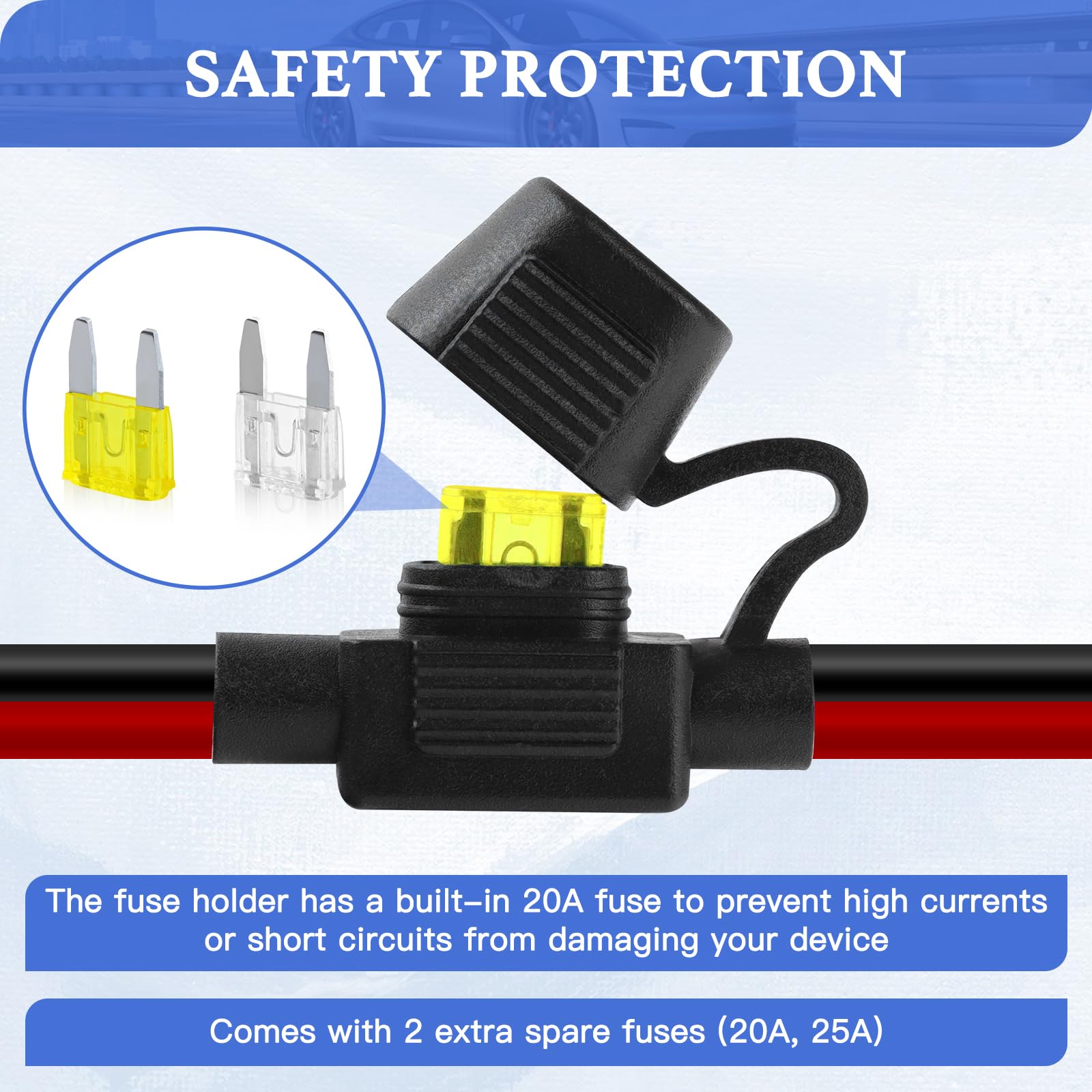 fuse box for cigarette lighter 12v in car diagram Amazon.com: Cigarette Lighter Socket 4FT,