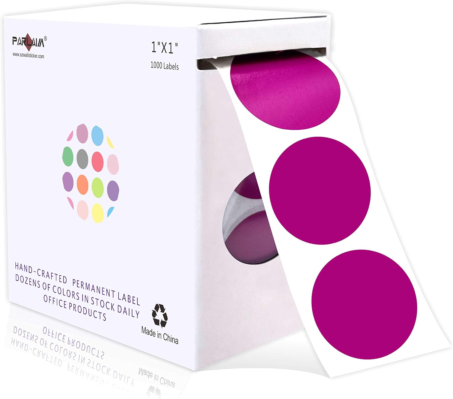Amazon.com : PARLAIM 1 Inch Round Permanent Adhesive Color-Code Dot