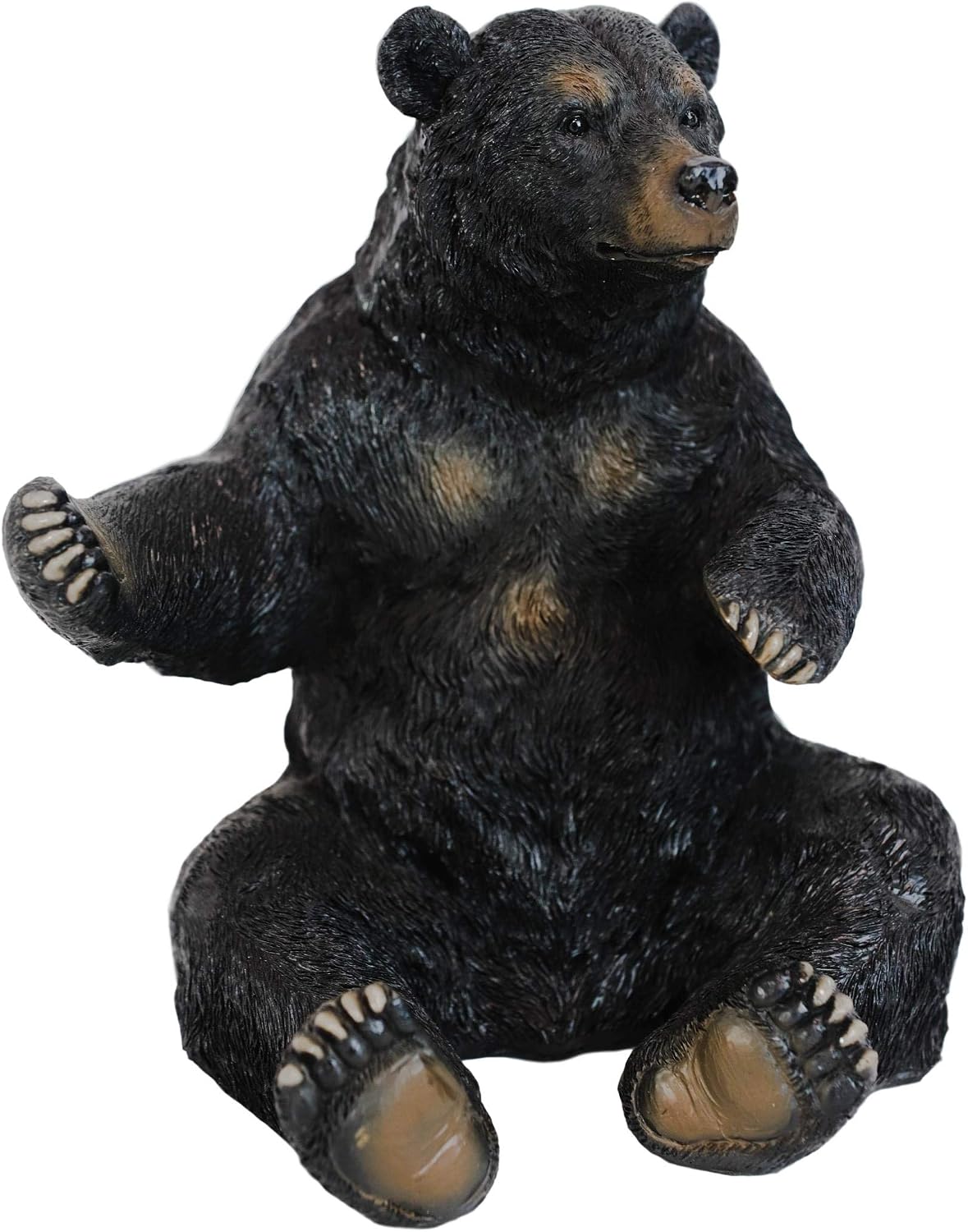 Ebros Rustic Cabin Lodge Decorative Sitting Black Bear Wine Bottle Holder Figurine 7.25" Tall Get Out of Hibernation Slumber Party Bears Beverage Storage Caddy Kitchen Cellar Organizer