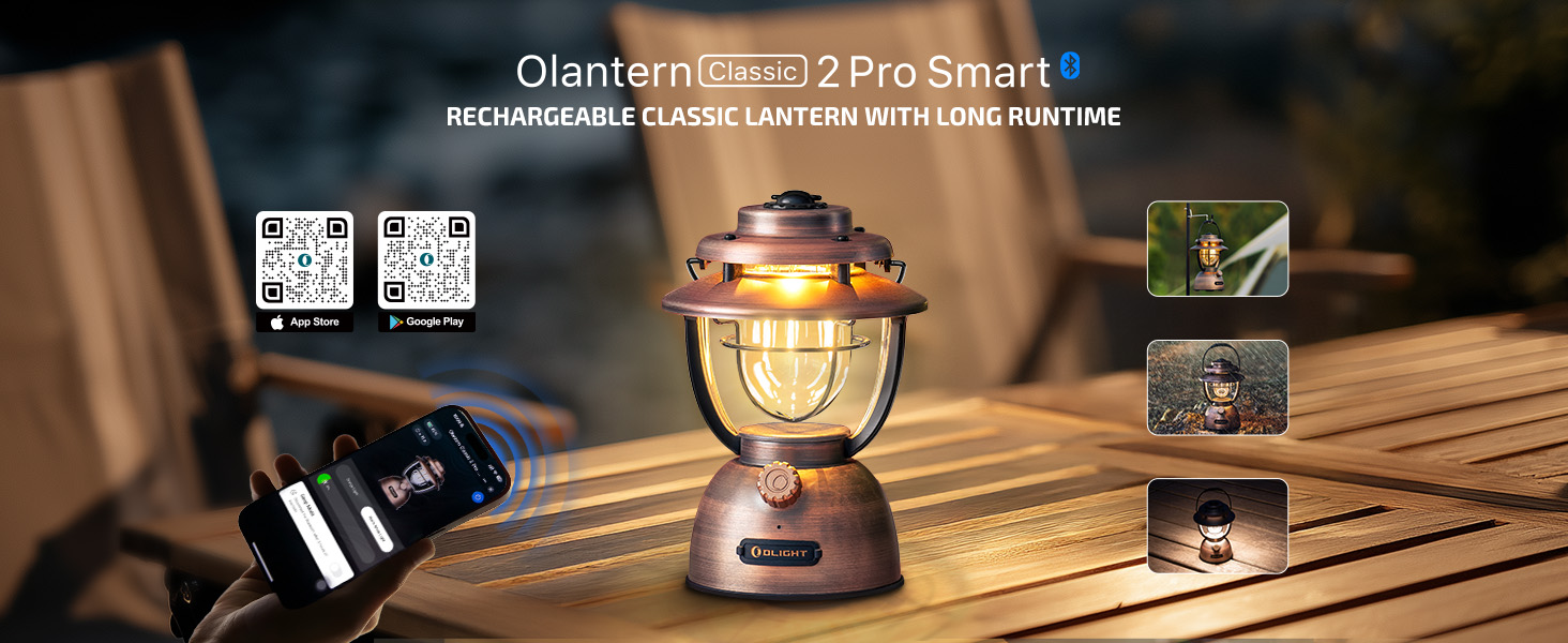 OLIGHT Olantern Classic 2 Pro Smart Camping Lantern, 300 Lumens