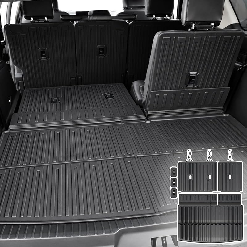 Forro de porta-malas com protetores do encosto para Ford Expedition Max 2018–2024, 7/8 lugares, TPE, JOULARISE