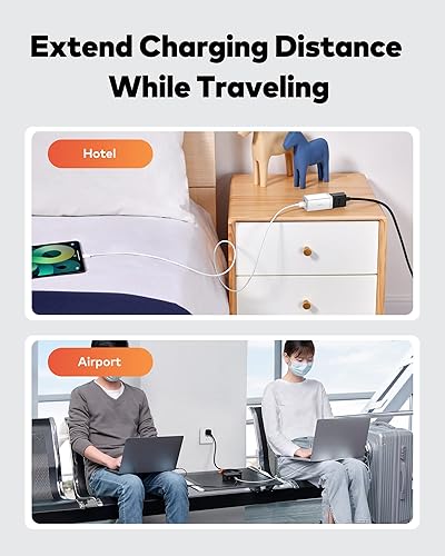 Miniatura 9 de Baseus Cargador USB C rápido GaN3 de 65 W y adaptador de enchufe de viaje