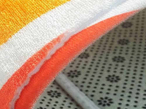 Miniatura 5 de Alfombras de baño estéticas onduladas abstractas de los años 70, color rosa y naranja, genial, lindo, retro, espiral, espiral, Trippy pastel,