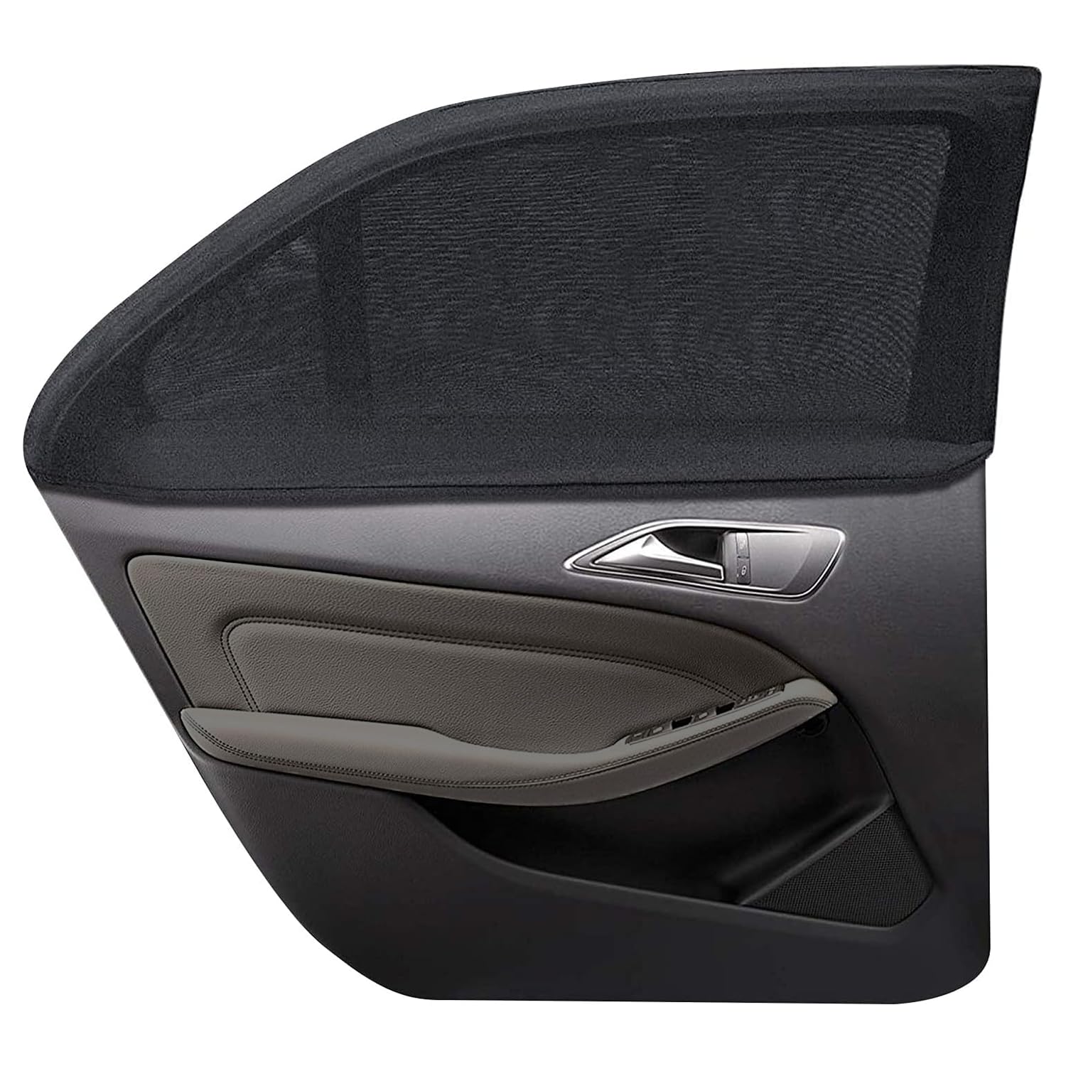 Tendine Parasole Auto, Tende Parasole Auto Bambini, Protegge Bambini ed Animali domestici sul retro, Impedisce il passaggio di Raggi UV e Zanzara, 2 Pezzi Parasole Auto Finestrini Laterali, Universale