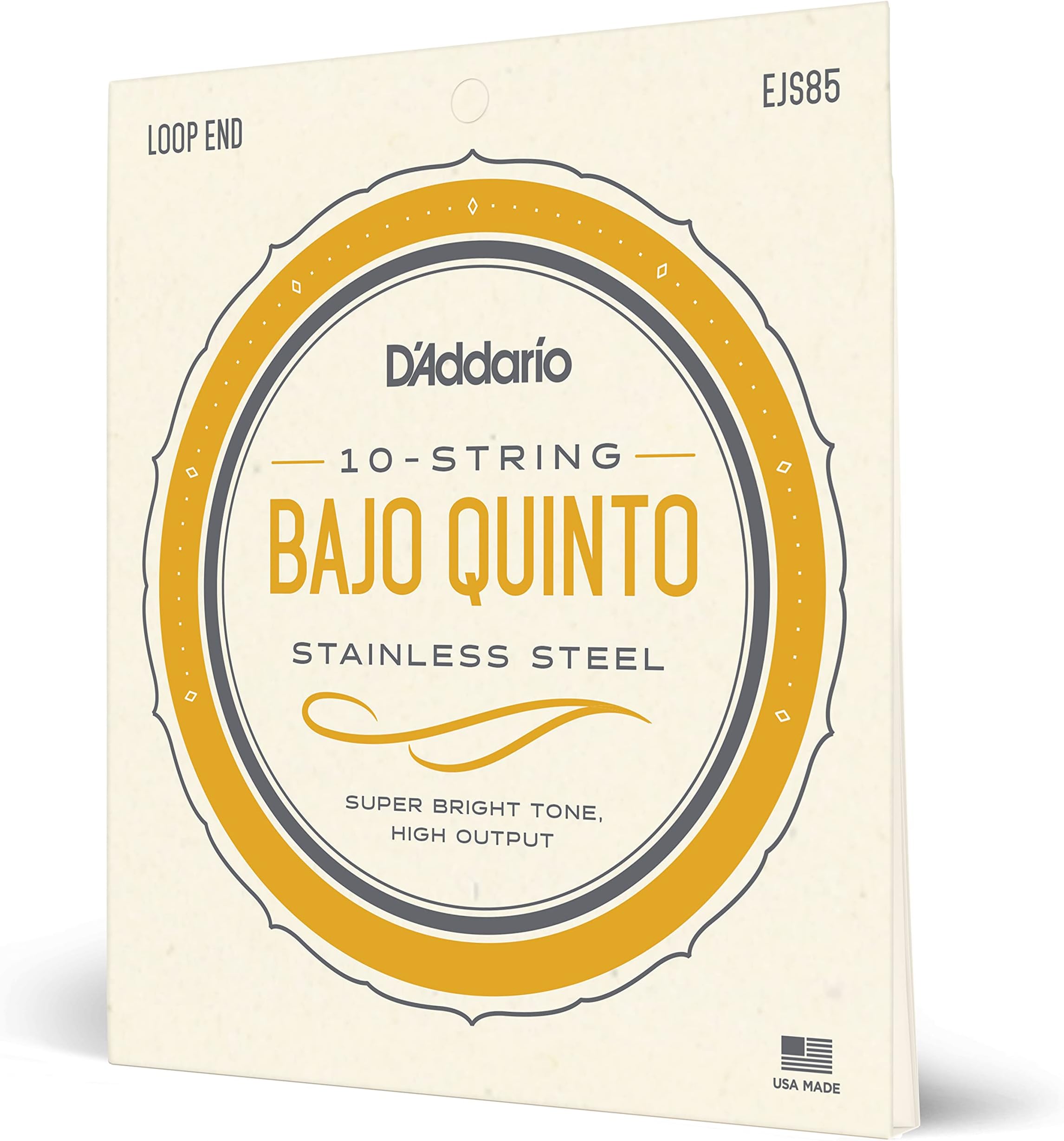 D'Addario EJS85 Bajo Quinto Stainless Steel Strings