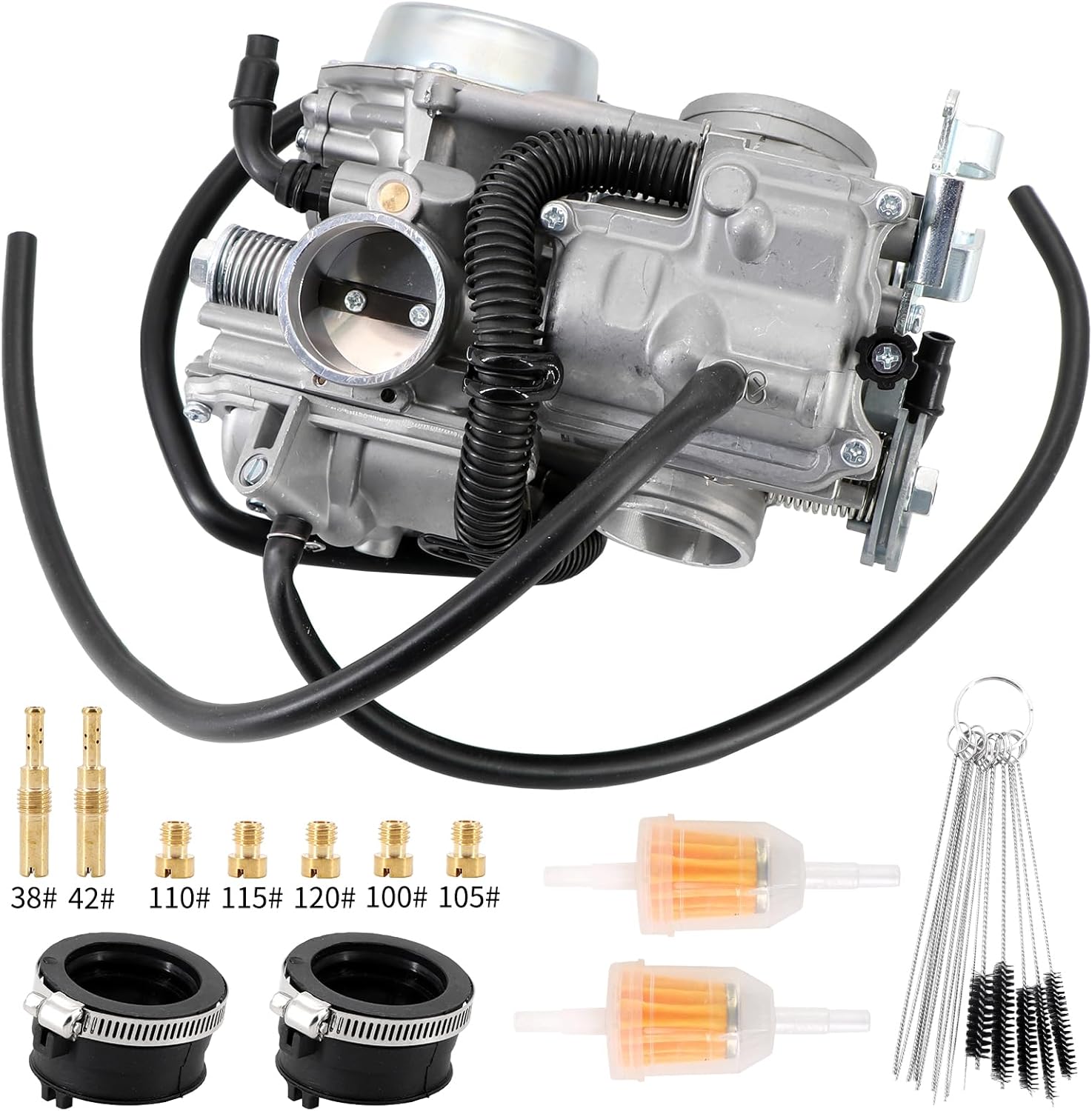 KIPA Carburetor for Shadow Spirit VT750 Dual ACE 750 VT750C 1998-2003 16100-MBA-980 with Intake Manifold