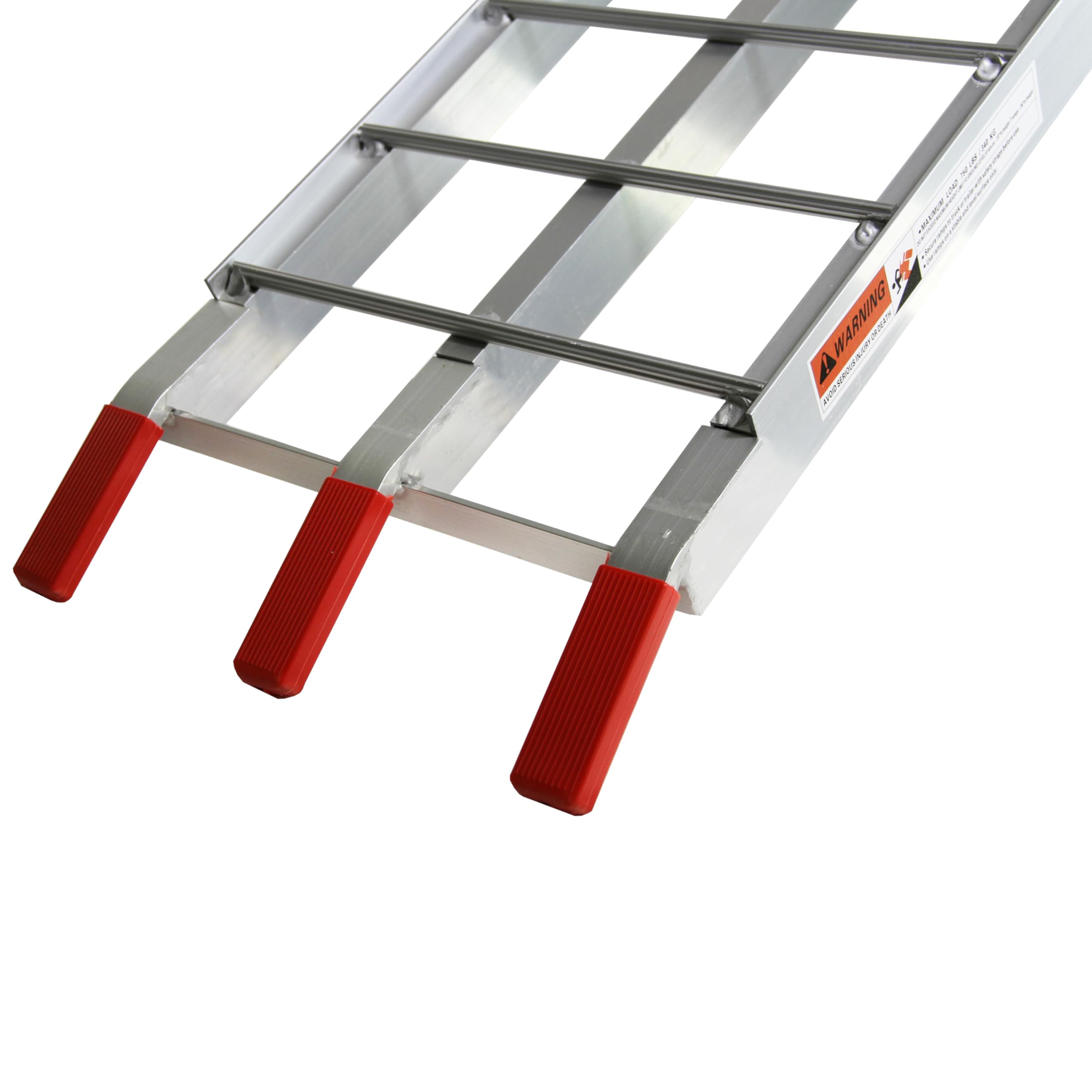 Klappbare Alu Auffahrrampen 680 kg pro Paar – Laderampe & Verladerampe, rutschfest & Stabil, Verladeschiene, Motorrad ATV Quad (1x Auffahrrampe - R3)