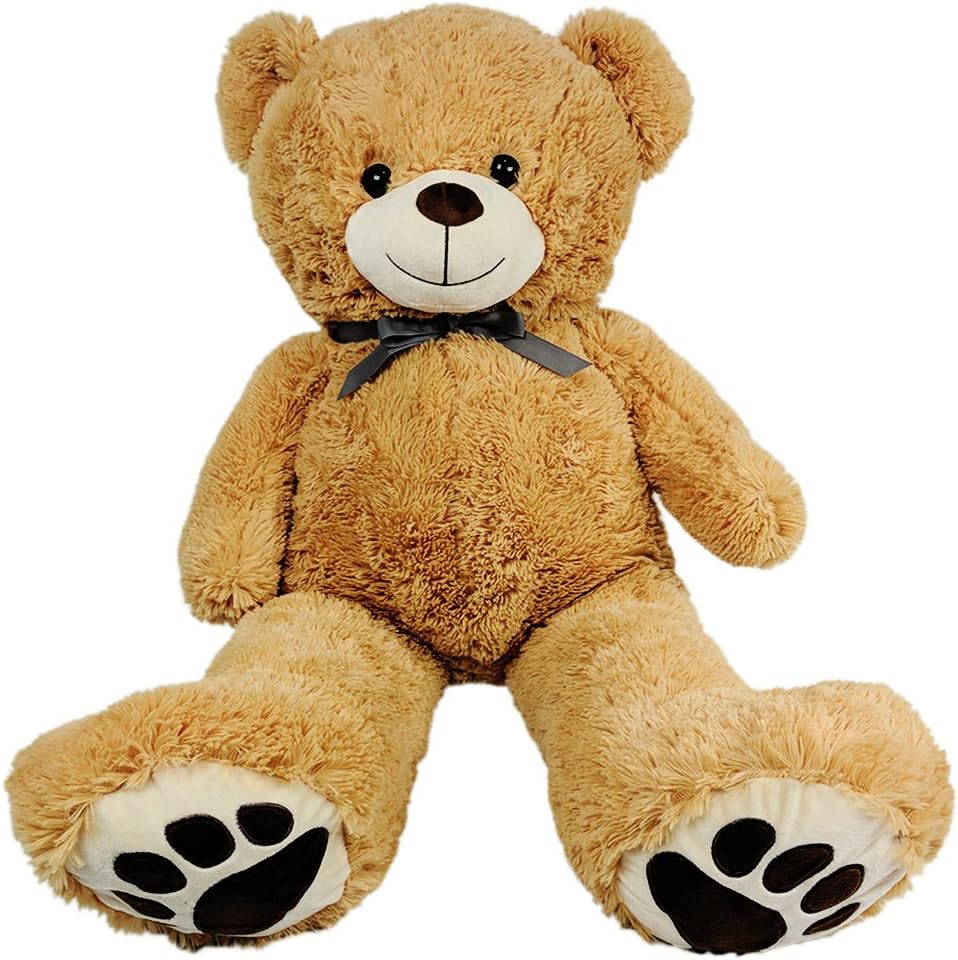 Giant Teddy Bear - Big 3 and a Half Foot Size - Huge Stuffed Animals For Gifts For Kids Him Or Her