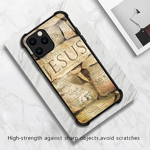 Miniatura 2 de Funda compatible con iPhone 13 Pro Max, diseño de fe cristiana Jesús, diseño increíble a prueba de golpes, antiarañazos, carcasa trasera de