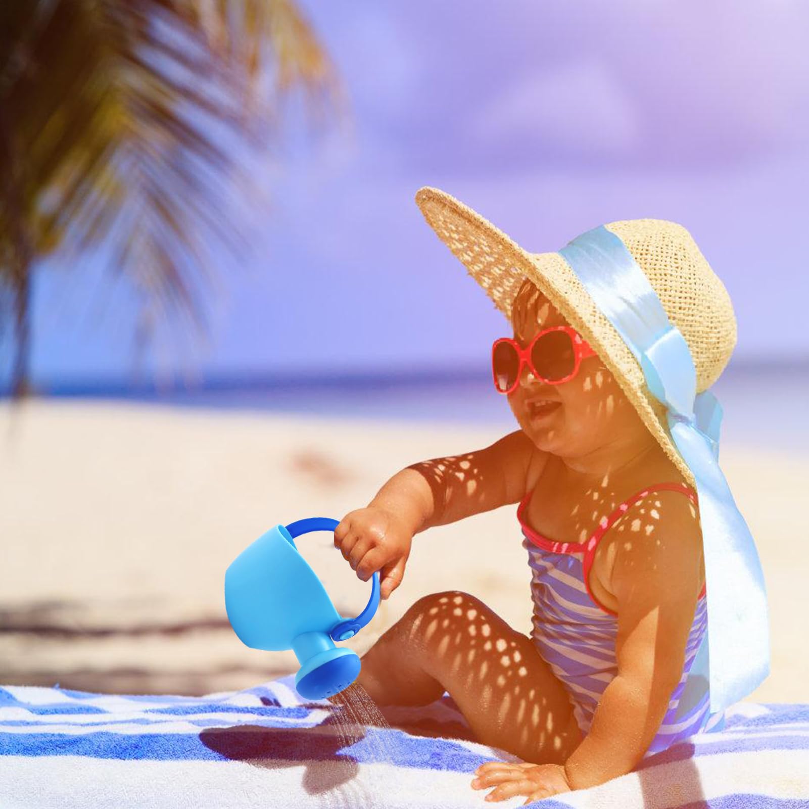 Regadera Verde Baby - Mini Regadera Interactiva de Mano para Playa y Juguete de Baño Educativo