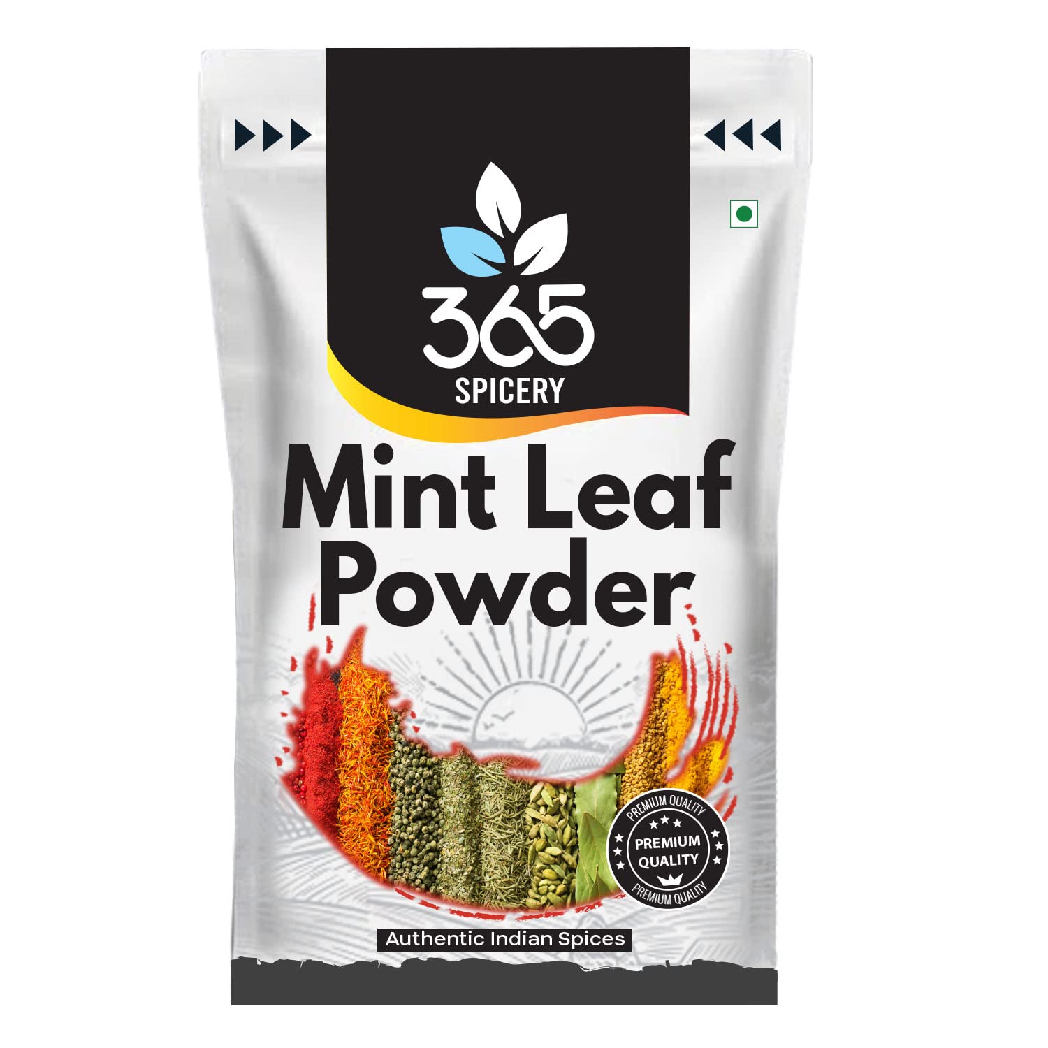 365 SPICERY Mint Leaf Powder | Natural Dehydrated Mint Leaves for Fresh Minty Flavor - 200 gm