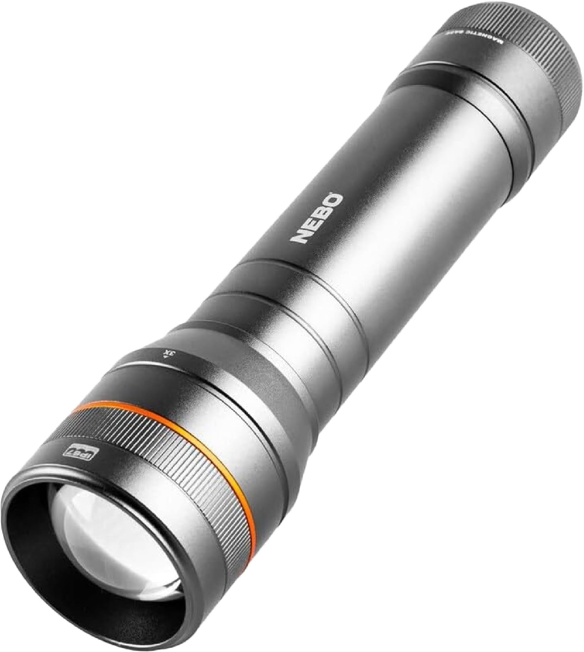 Newton 1000 Lumens | Black Led Waterproof Flashlight | Aa Battery Powered With Magnetic Base