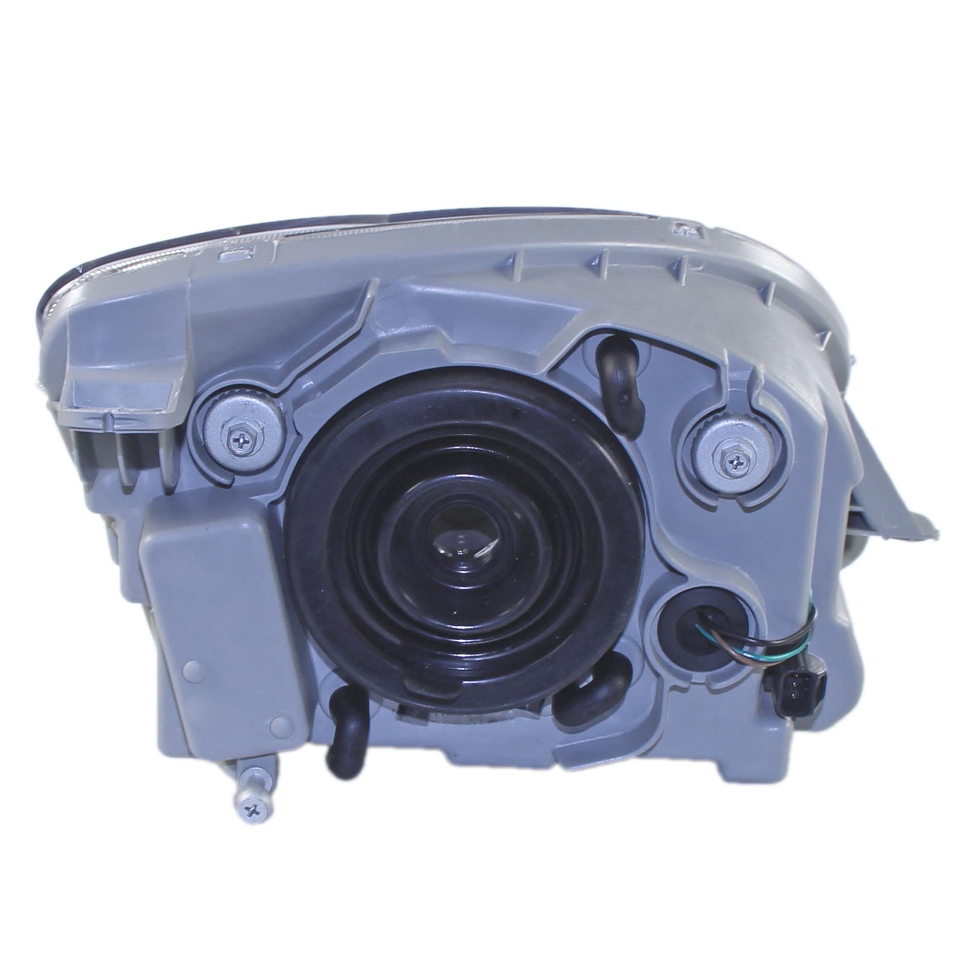 BESTPRICE 1x faro principale anteriore sinistro H4 con servomotore per livellamento fari, compatibile con CHEVROLET MATIZ (M200, M250)