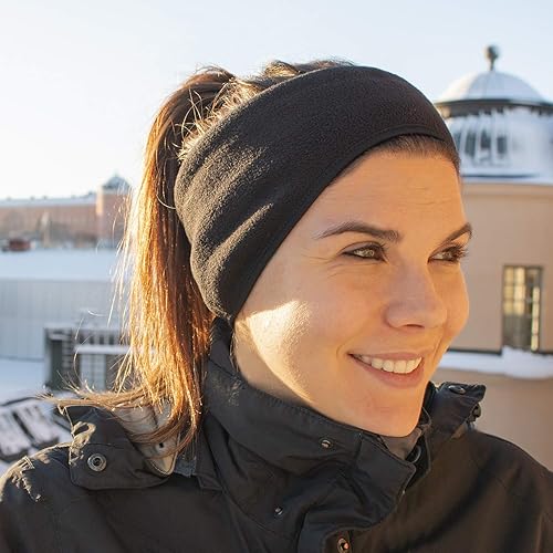 Miniatura 21 de The Friendly Swede Diadema calentadora de oídos, paquete de 2 unidades, unisex, de poliéster, elástica, para mujeres y hombres, cubiertas