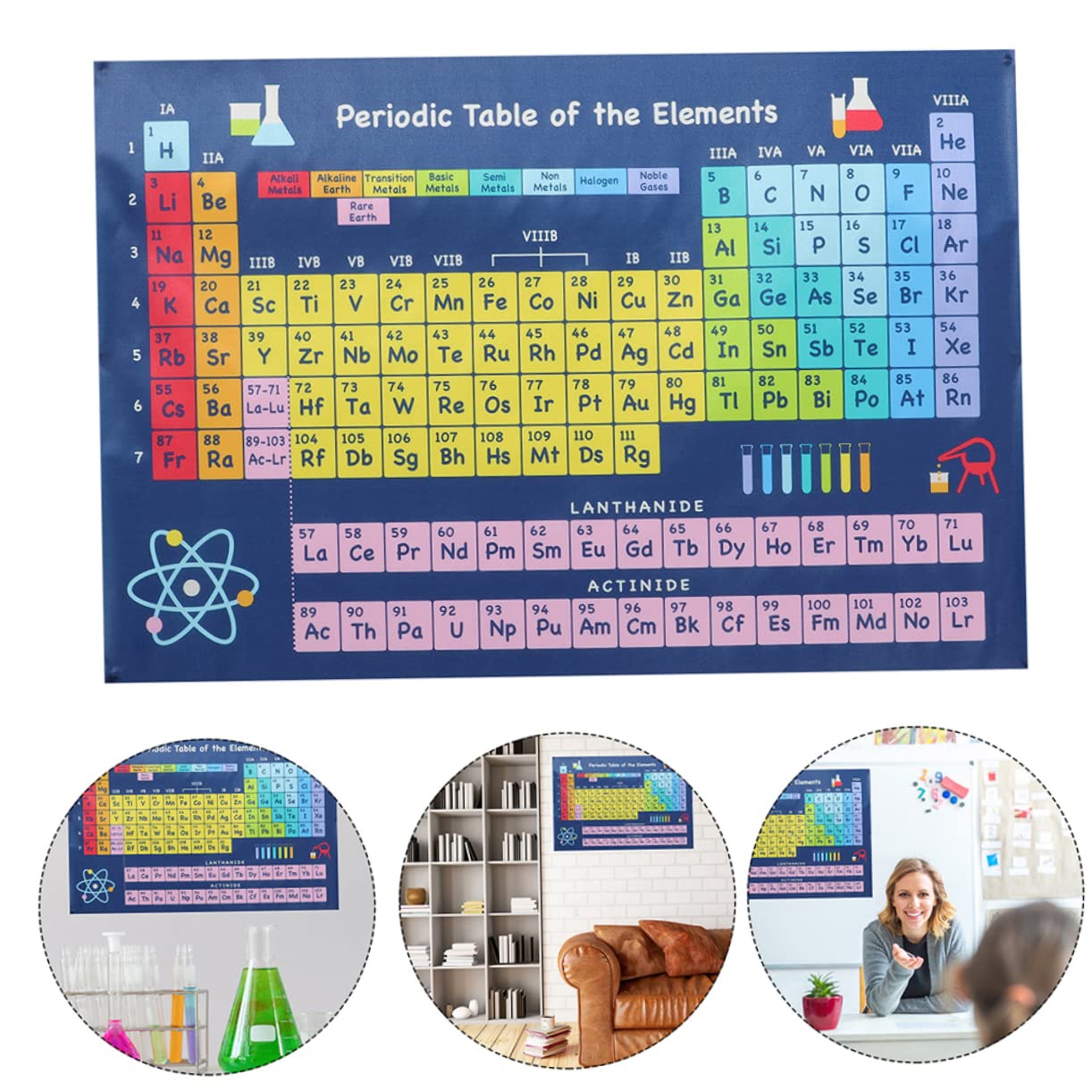Amazon.co.jp: POPETPOP 元素周期表ポスター 40×60cm 明確レイアウト