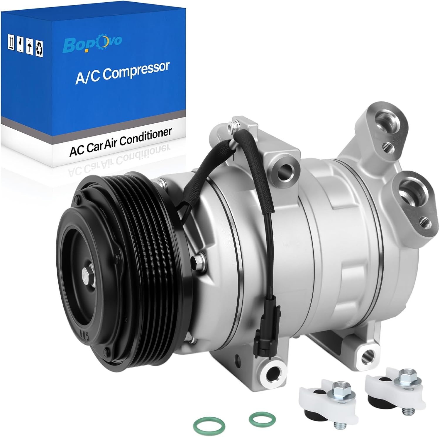 NEW Air Conditioner AC Compressor with Clutch Compatible with 2008-2012 Ford Escape, 2008-2011 Mazda Tribute, 2007-2011 Mercury Mariner, 2.3L 2.5L OEM# 8L8Z19703A