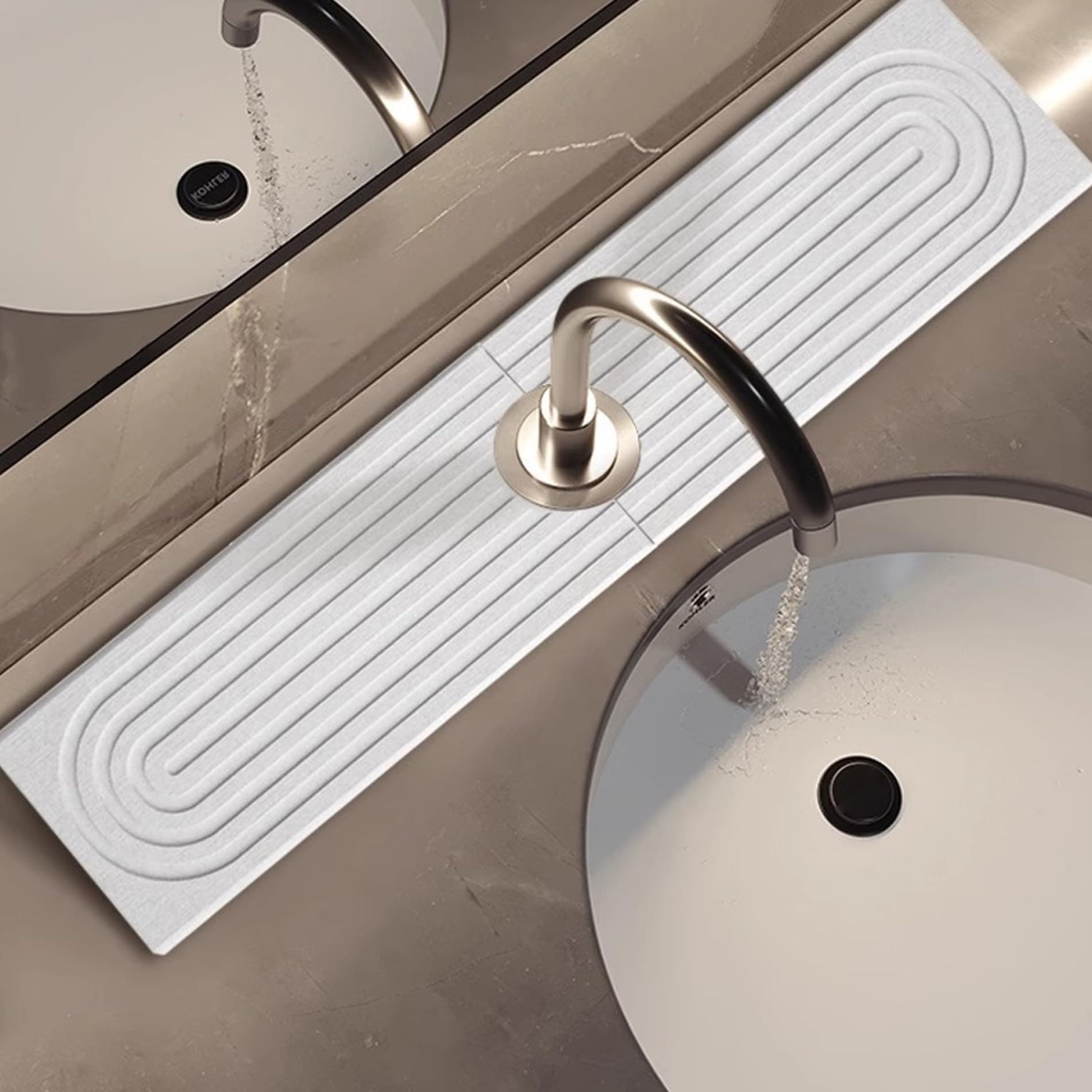 Alfombrilla para grifo de cocina ideal para mantener tu baño limpio y libre de salpicaduras