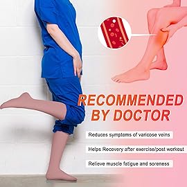 Iseasoo 4 Pairs Compression Socks for Women Circulation-Best Support for Nurses,Running,Athletic,Travel S-M