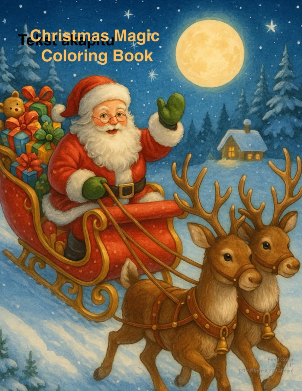 "Christmas Magic Coloring Book". Merry Christmas: Fun and Easy Holiday Coloring Pages for Kids Ages 4–8