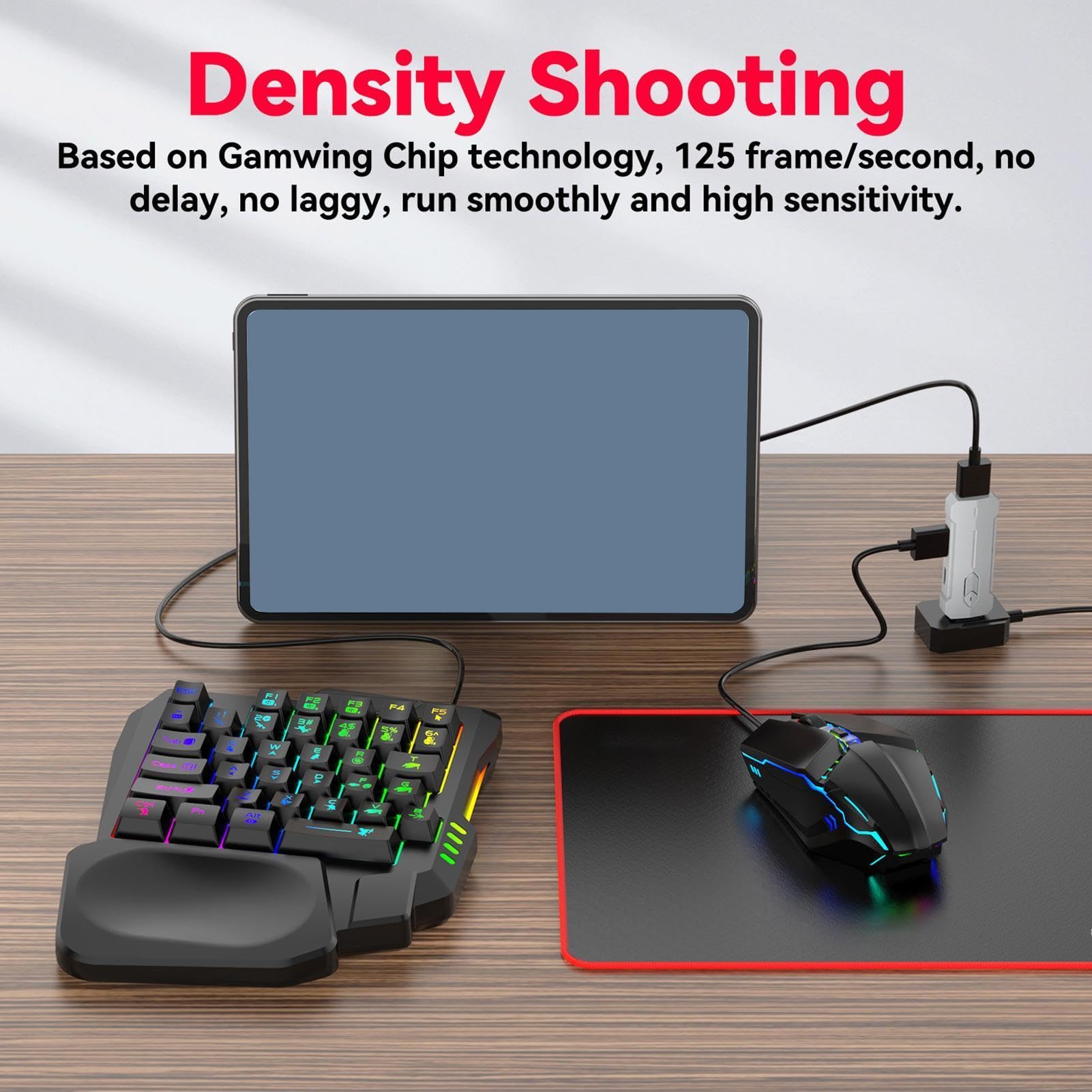 Combo Tastiera e Mouse Ergonomici Wireless Ricaricabili Retroilluminati RGB | Set di Tastiera e Mouse con Retroilluminazione per Ufficio Casa Lavoro Codifica Programmazione Streaming Es