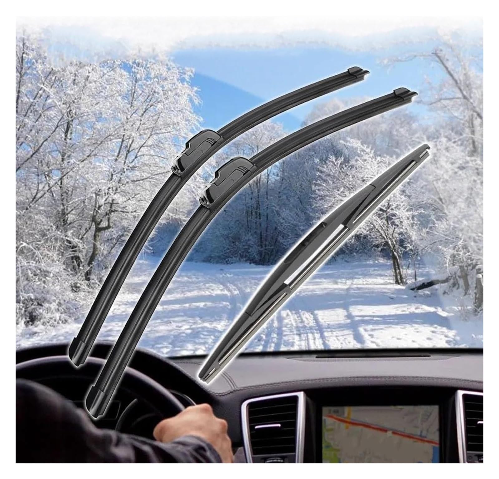 Escobilla Limpiaparabrisas Delantera Para Subaru Para FORESTER MK4 2013 2014 2015 2016 2017 2018 Limpiaparabrisas Delanteros Traseros Cepillos J Gancho Coche