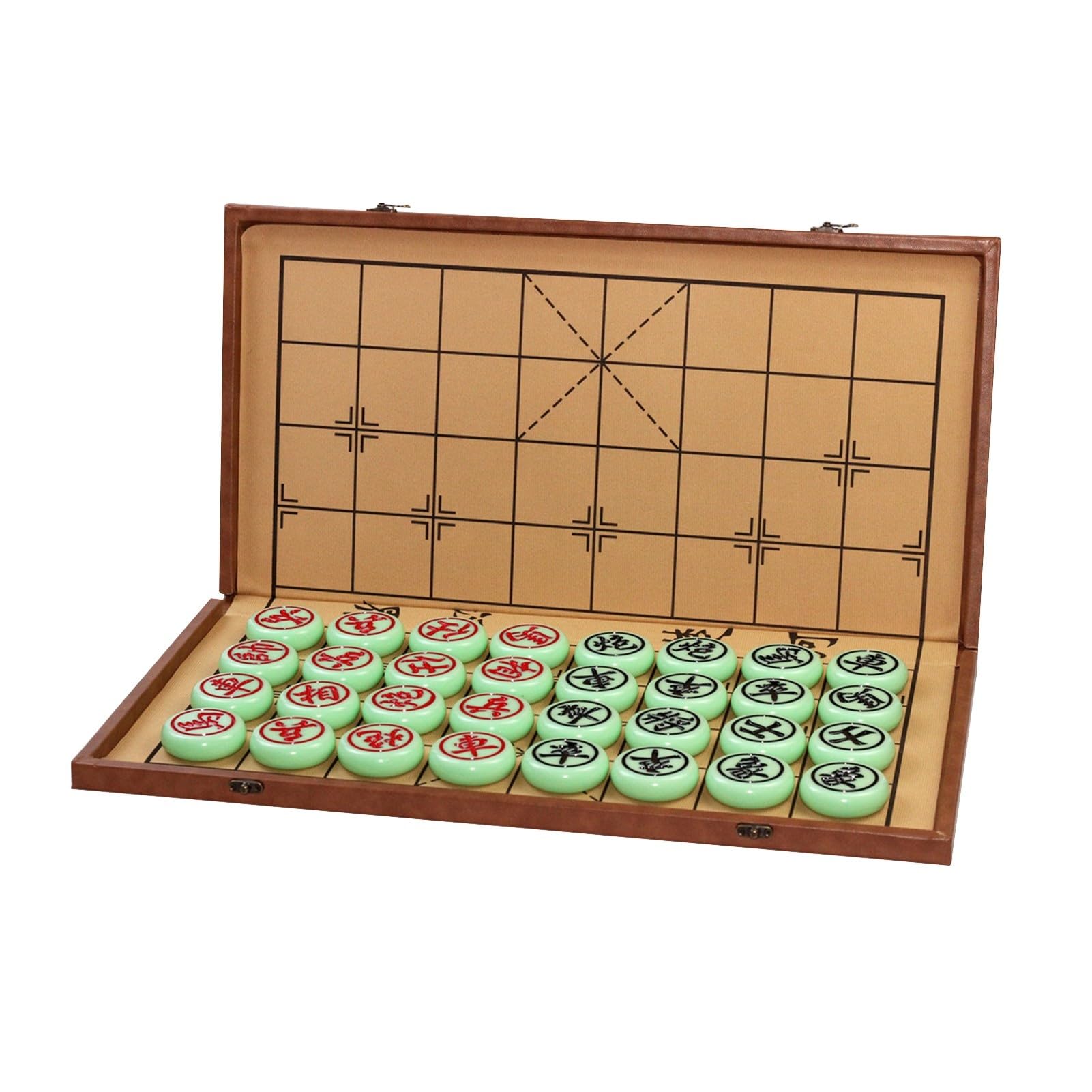 Chinesisches Schach mit Melaminfiguren und faltbarem Schachbrett Xiangqi