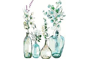 Lxmsja Green Plant Flowers Vase Paint By Numbers For Adults Beginners