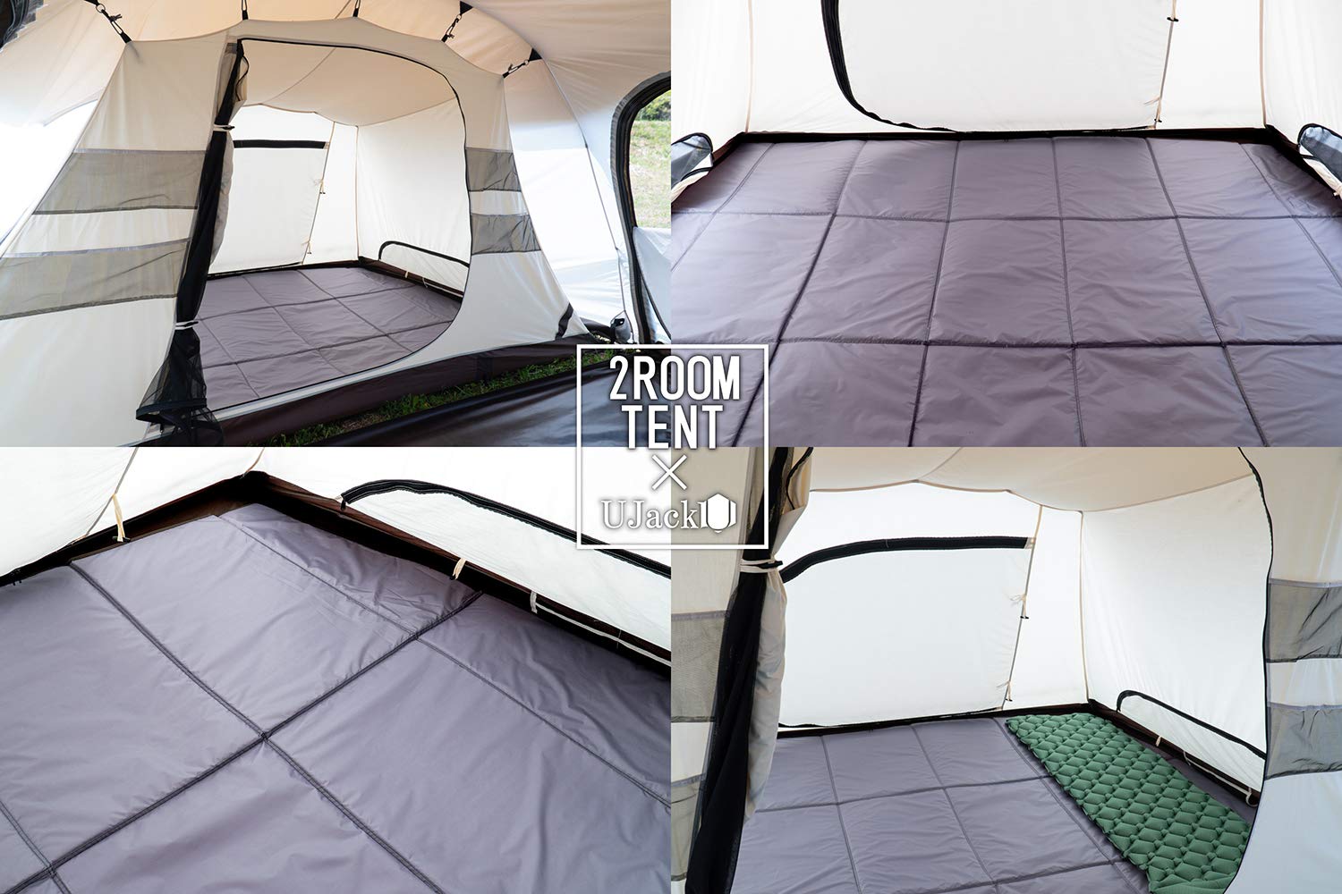 UJack ベローズテント ルーフ、グランドシート、インナーマット、予備