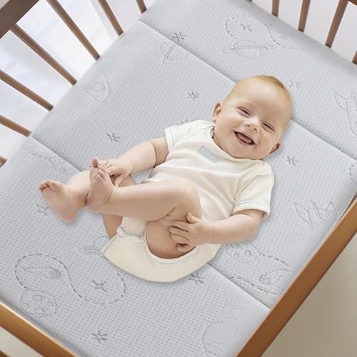 Miniatura 4 de Colchón de 38 x 26 pulgadas, portátil para bebé Pack N Play con funda lavable y bolsa de viaje