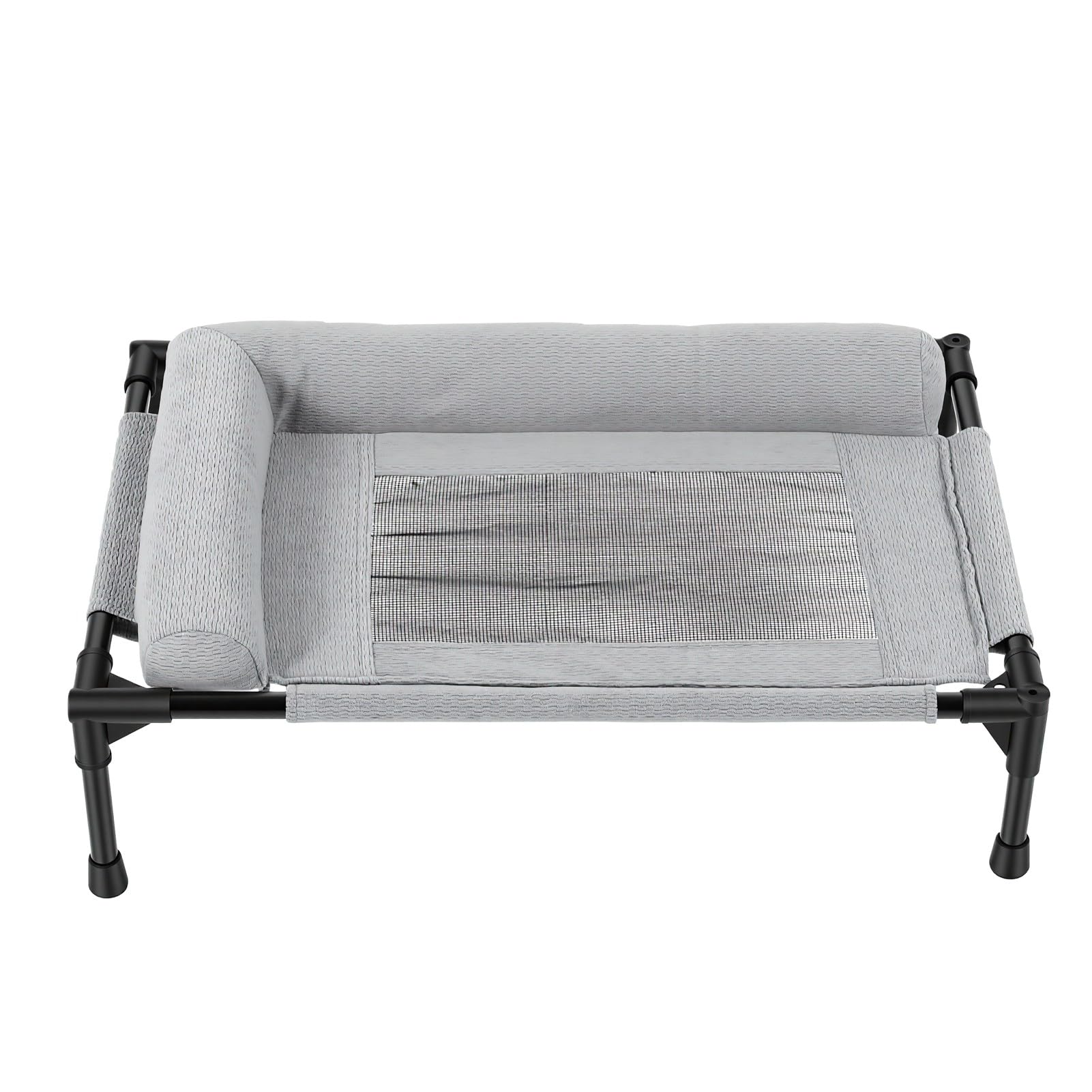 Fdit Cama Elevada para Perros, Cuna Elevada para Mascotas, Cama para Mascotas Al Aire Libre con Almohada Lavable de Malla Transpirable para (66 * 45 CM)