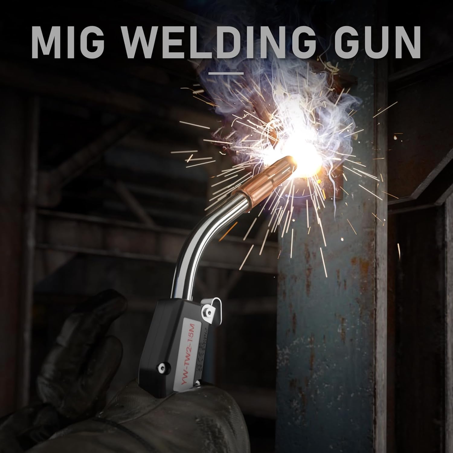 MIG Welding Gun in Use