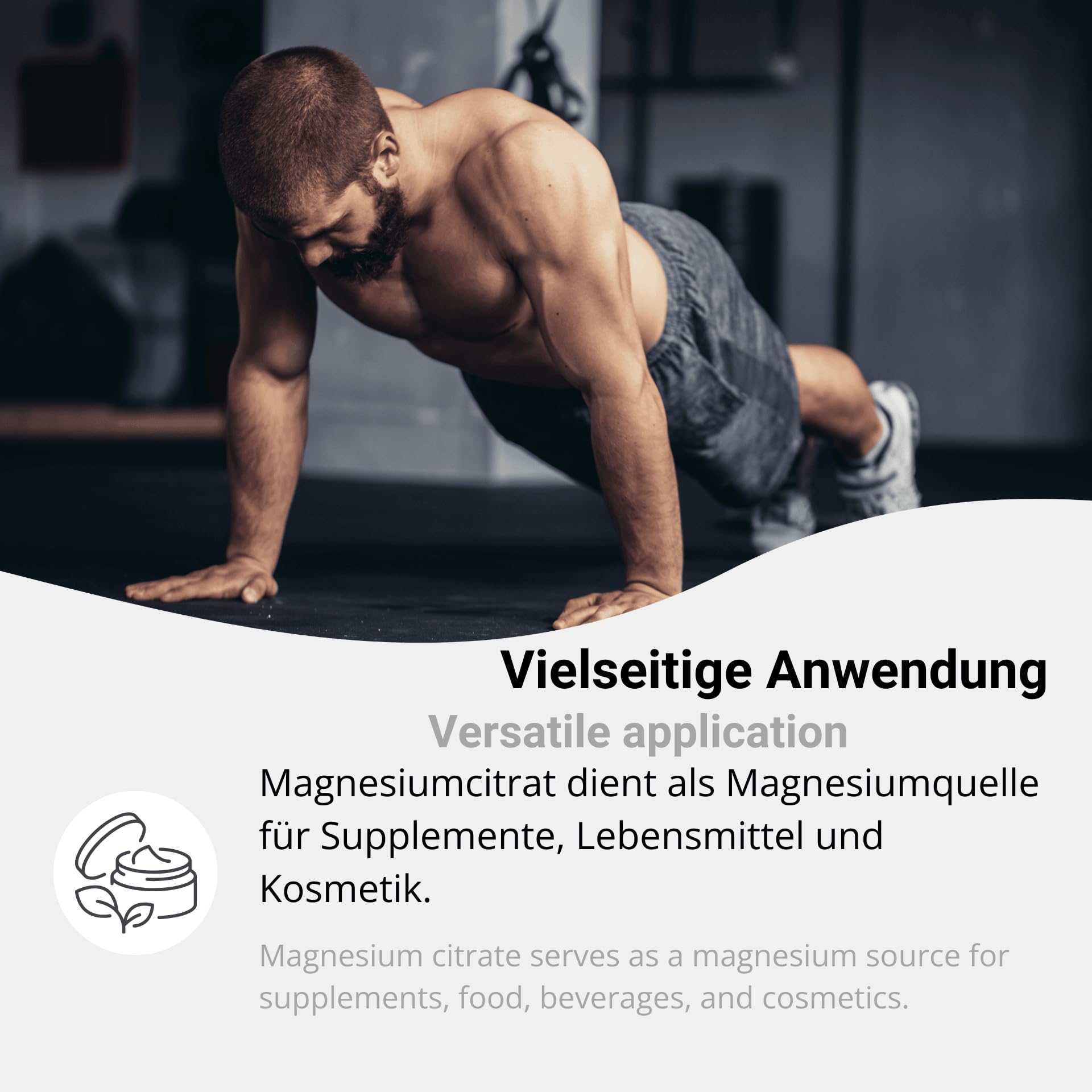 Magnesiumcitrat Pulver 4,5kg - 100% Trimagnesiumcitrat, hohe Bioverfügbarkeit - ideal für Sportler
