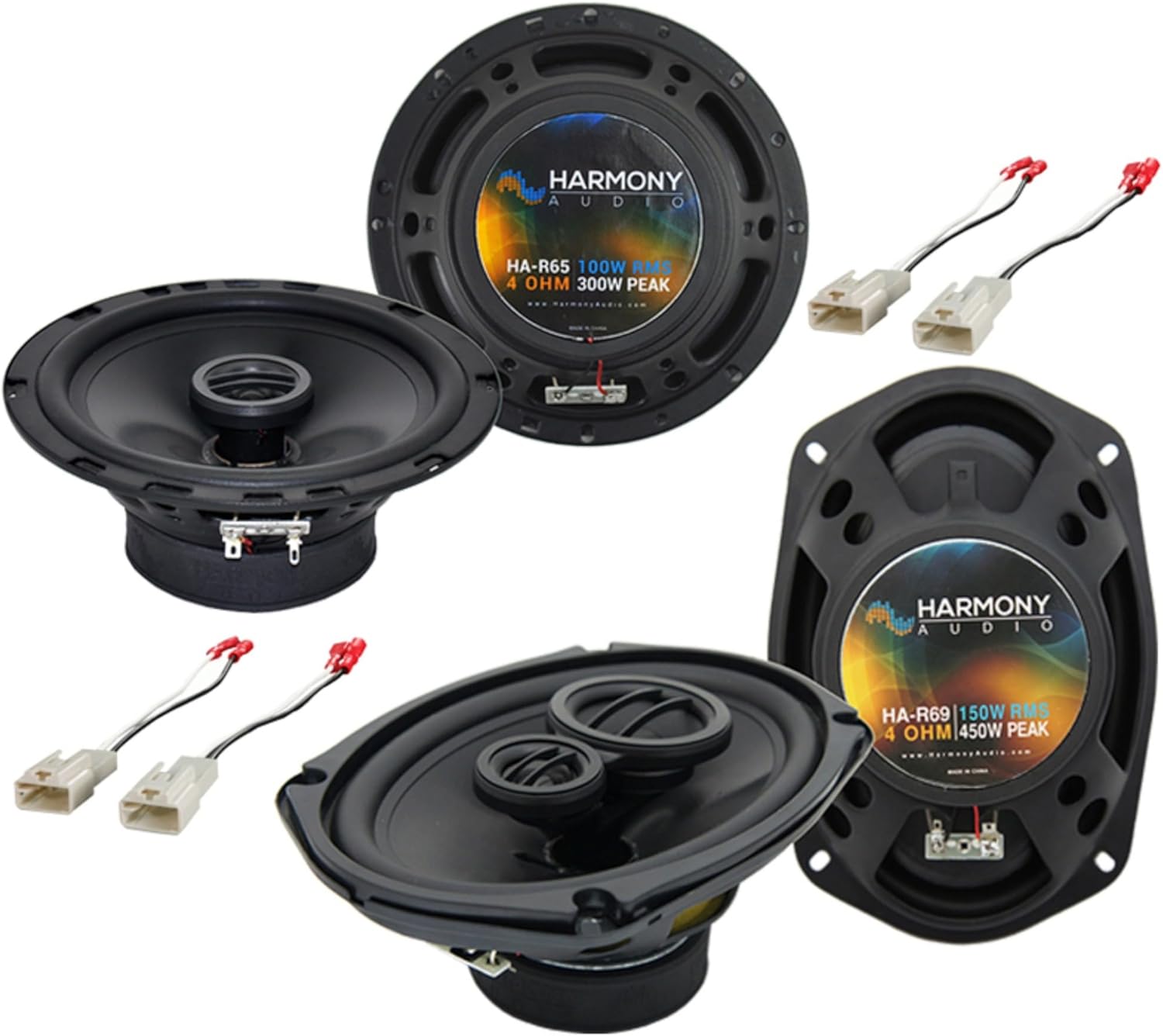Harmony Audio Compatible with 1997-01 Toyota Camry Sedan HA-R65 HA-R69 New OEM Speaker Replacement Upgrade Package