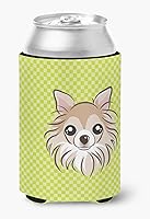 Vista 645 de Caroline's Treasures BB1293LITERK Tablero de ajedrez verde lima Weimaraner Botella de vino Hugger Funda Enfriadora Abrazador Lavable a Máquina