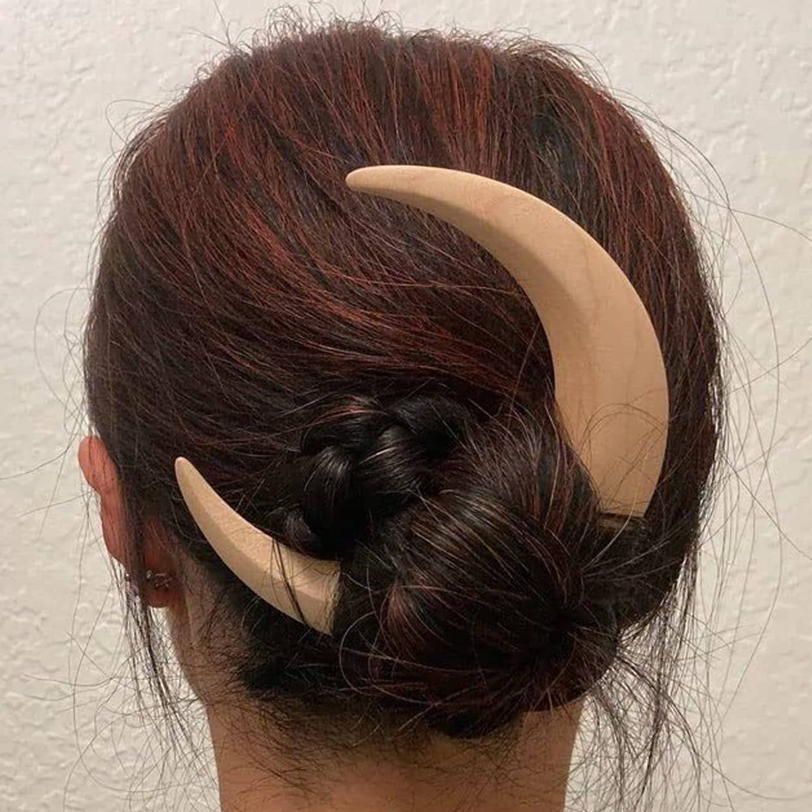 Saterkali Hair Stick Hair Fork with Crescent Moon Design