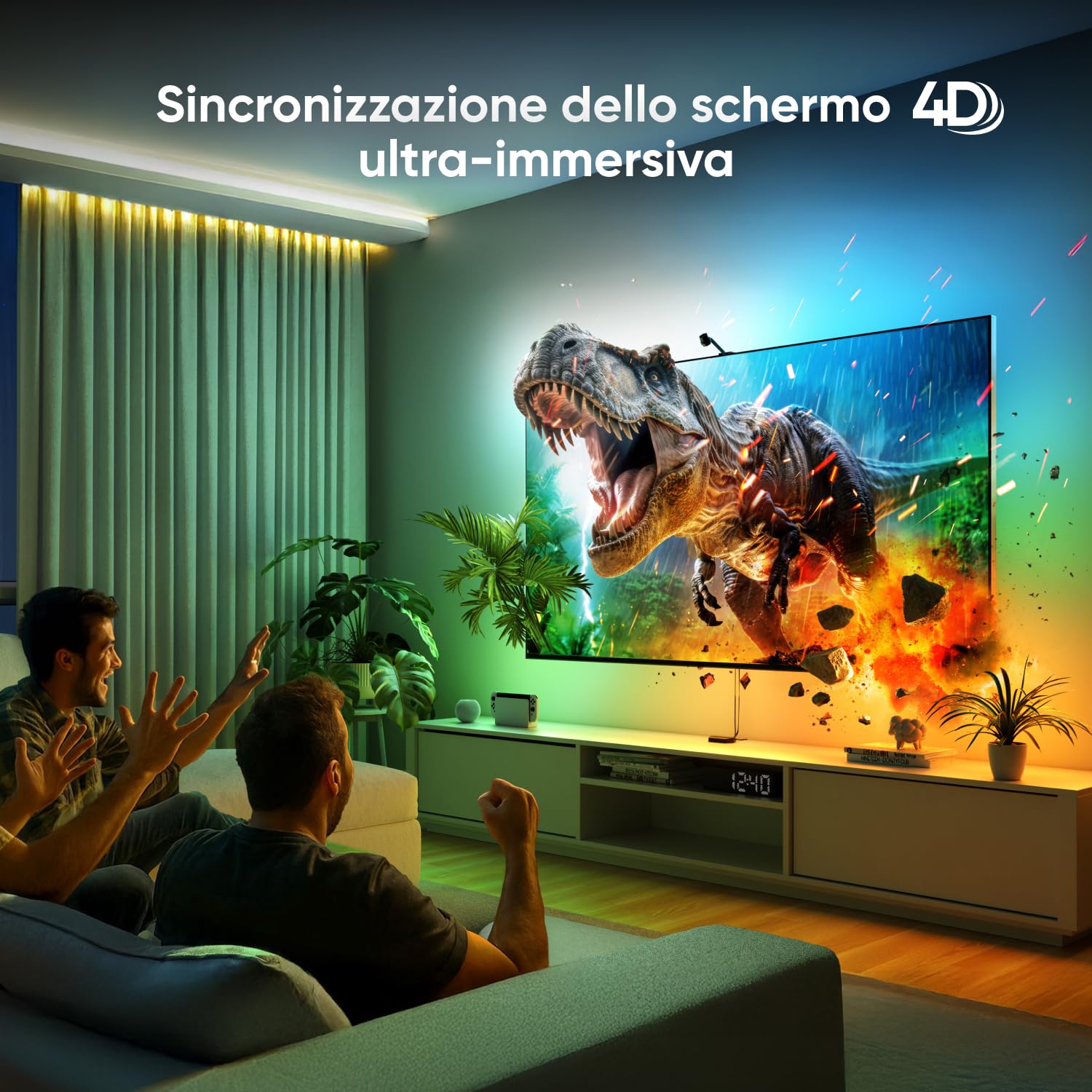 Nanoleaf 4D V2 LED Strip Mirror 65 Pollici - Dettaglio
