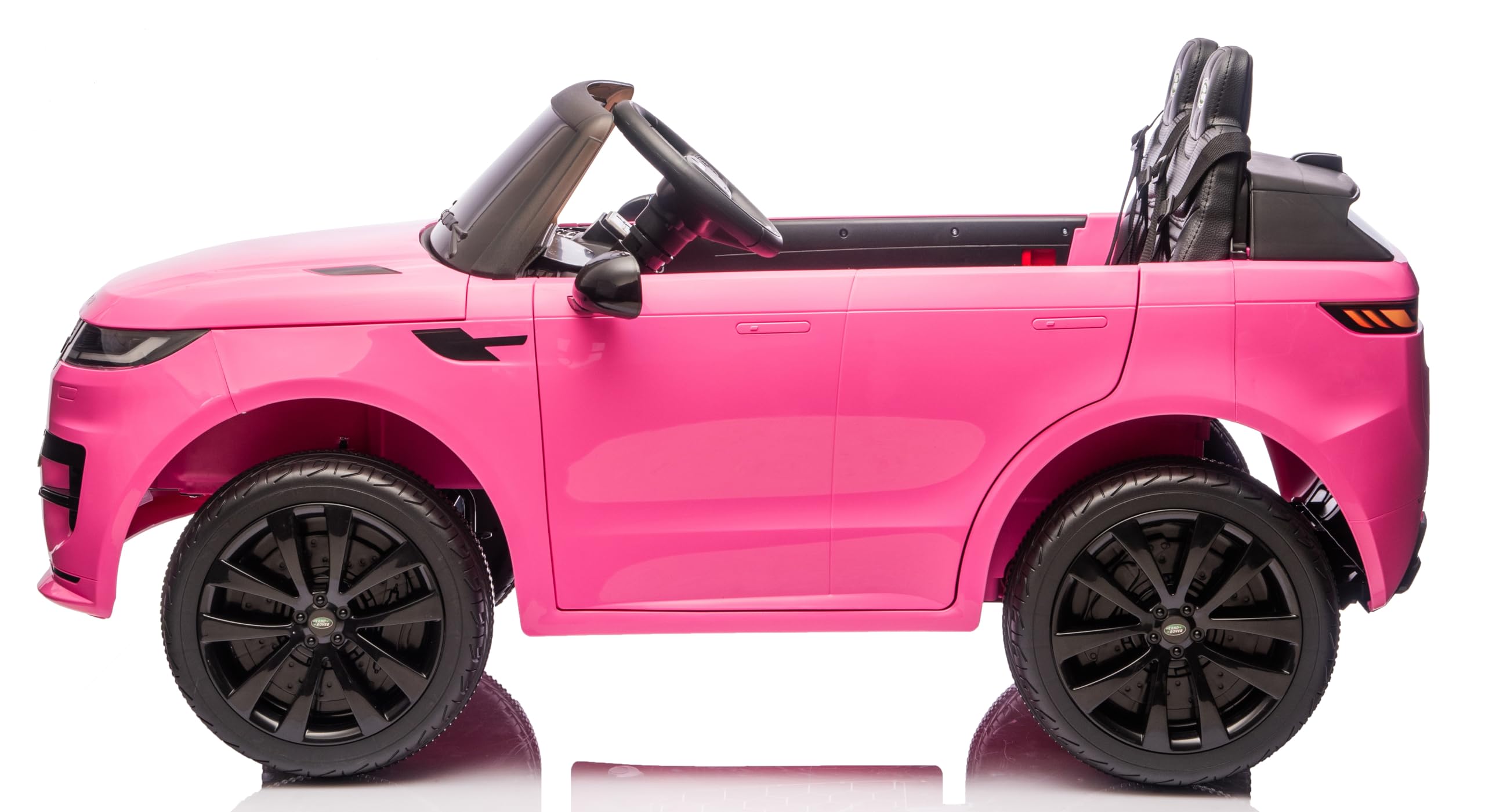 Land Rover Range Rover Sport 24V Maxi SUV Elettrico per Bambini 2 Posti - Macchina con Telecomando Sedili in Pelle Due Cinture a 3 Punti Luci LED Bluetooth Carico Massimo 60 Kg (Rosa)