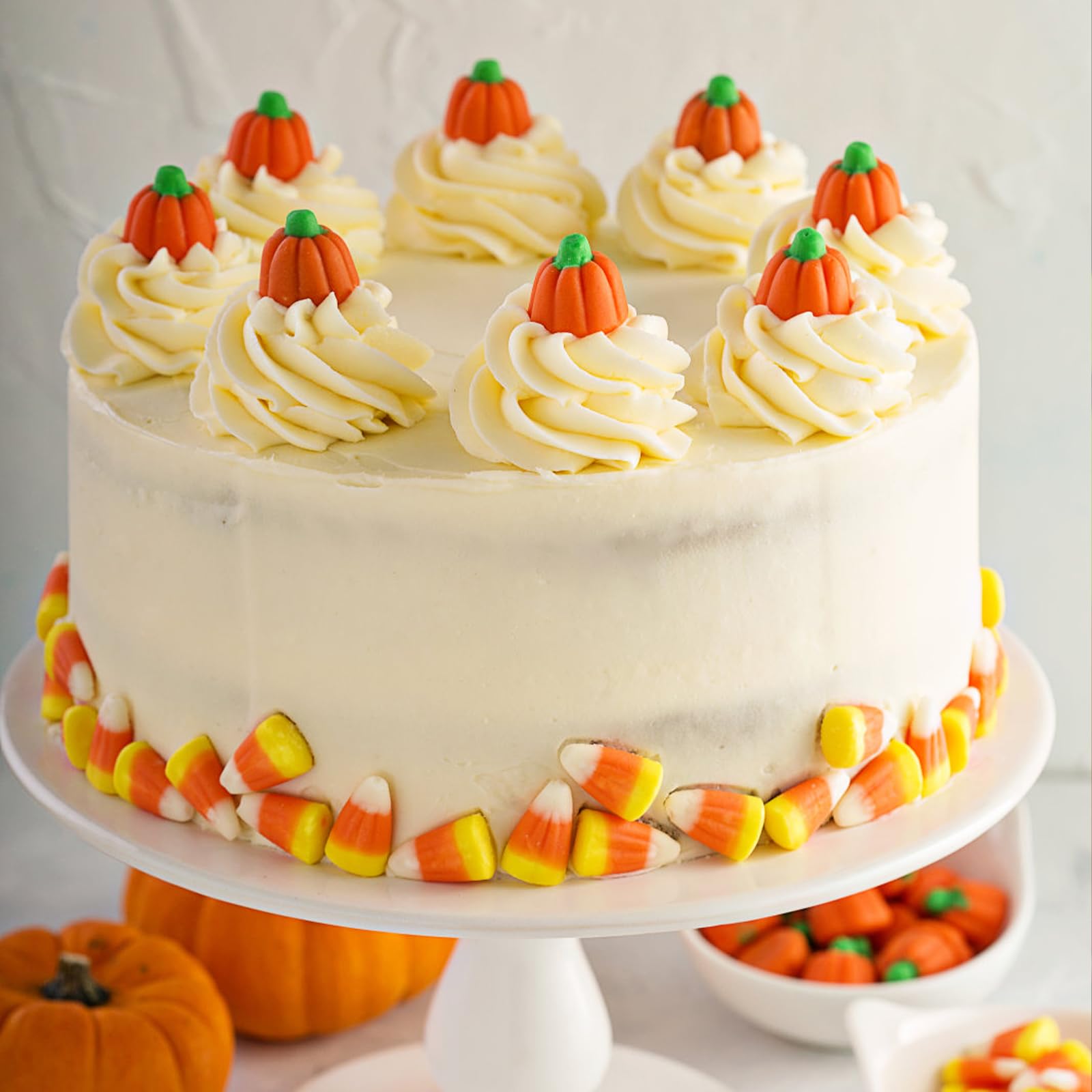 Loufy Halloween Candy Corn Perlen - 50 Stück 3D Harz Mais Deko Für Bastelprojekte