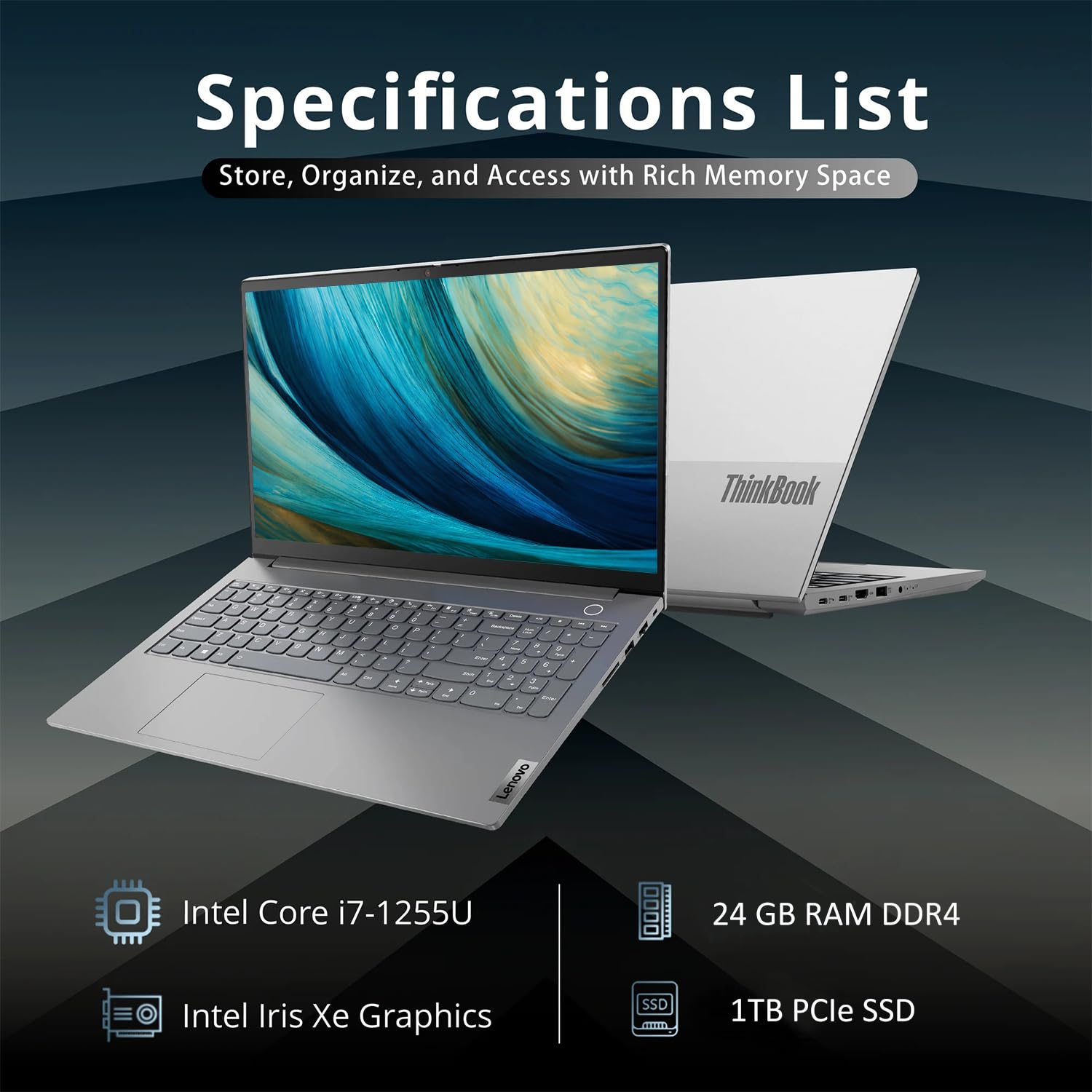 Amazon.com: Lenovo ThinkBook 15 Gen 4 Laptop, 15.6