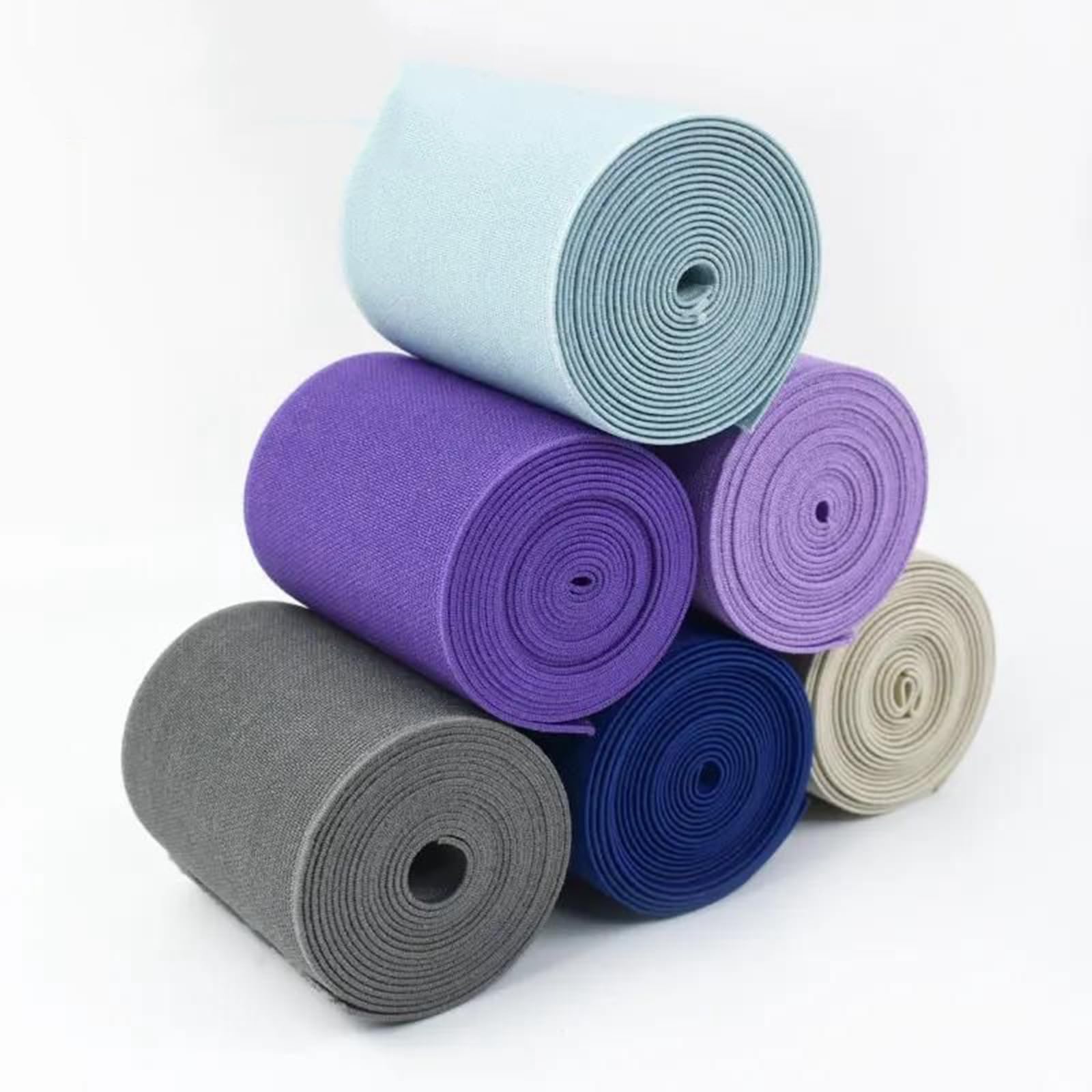 Bandas elásticas Banda elástica Ancha y Plana Banda elástica de 2 Metros (8/10 cm de Ancho) for Ropa Interior, Accesorios de Costura DIY, 10 cm(Lakeblue,8cm)