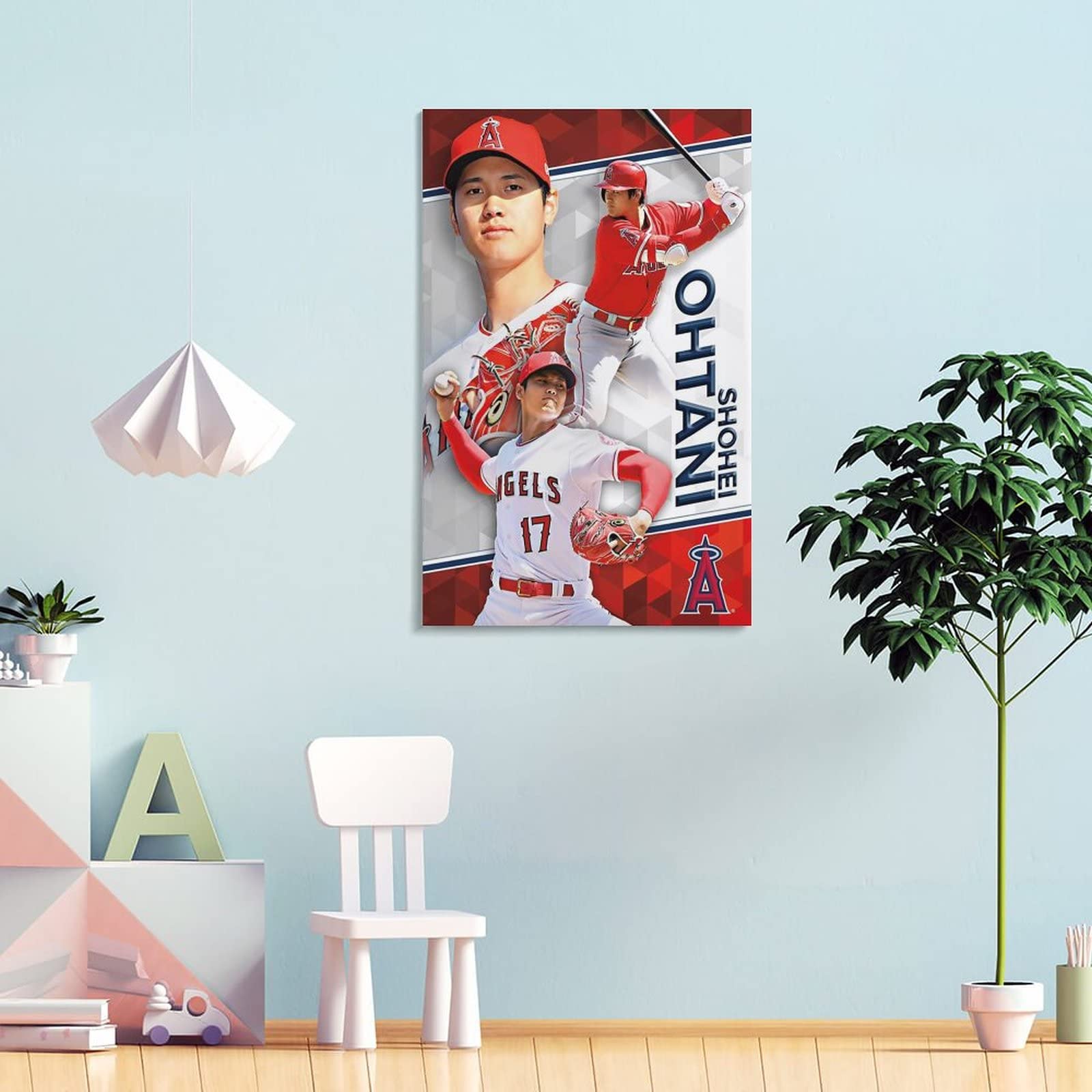 MLB エンゼルス　大谷翔平 ポスター インテリア絵画 Amazon.co.jp: MLB エンゼルス 大谷翔平 ポスター インテリア