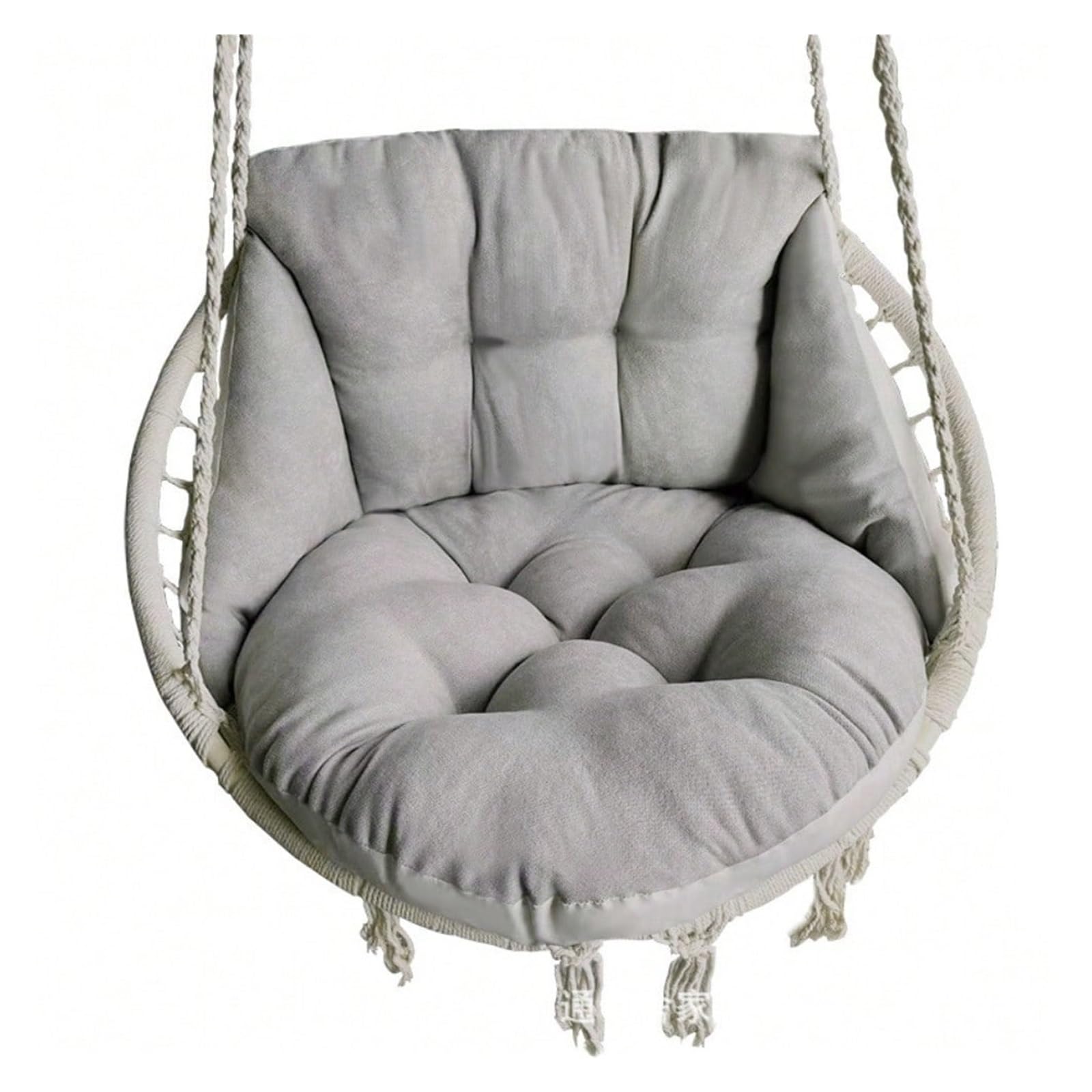 MFWHEFJ Egg Chair Cushion 27.5x25.6in Swing Hanging Basket Seat Cushion