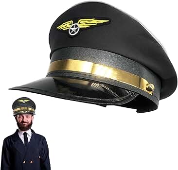 パイロット帽子用　エンブレム ピンバッジ Amazon.co.jp: パイロット ハット 帽子 刺繍 バッジ付き