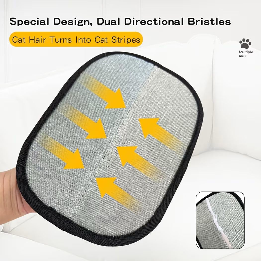 Pet Hair Removal Tool, Electrostatic Pet Hair Remover,Static Removal Gloves for Pet Hair, Dog and Cat Hair Remover Electrostatic Gloves Set for Couch, Clothes, Car, Carpet, Bed, Furniture 3